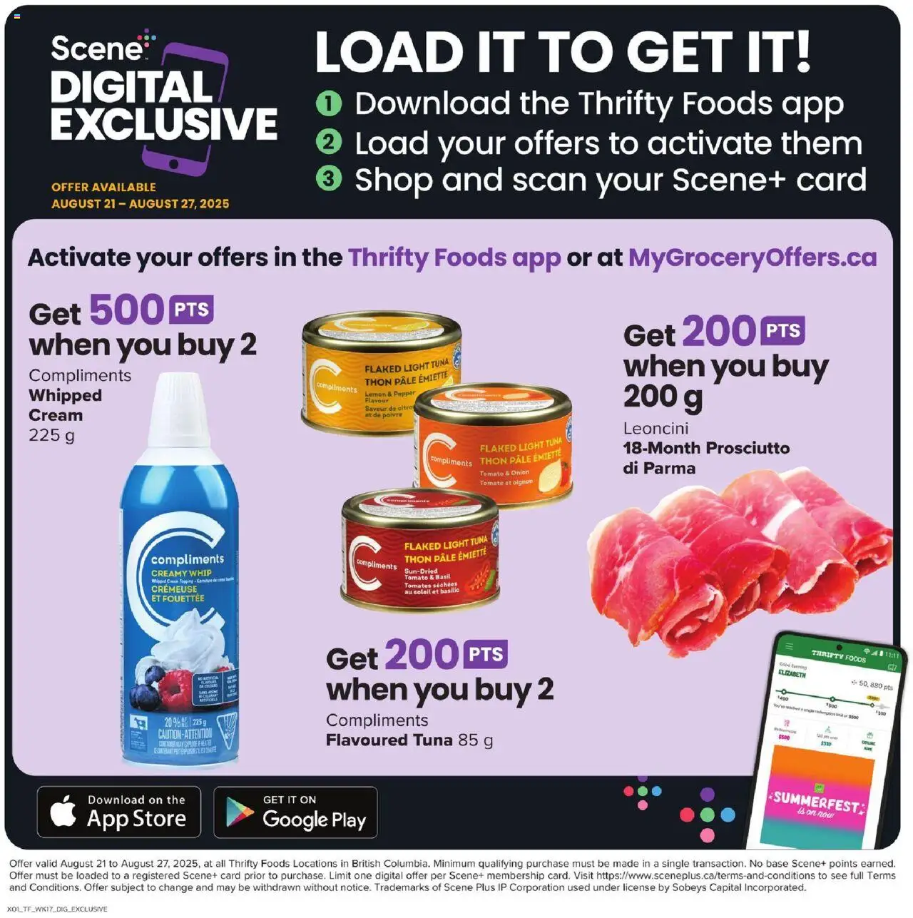 Thrifty Foods flyer valid from 21.08.2025 | Page: 17 | Products: Cream