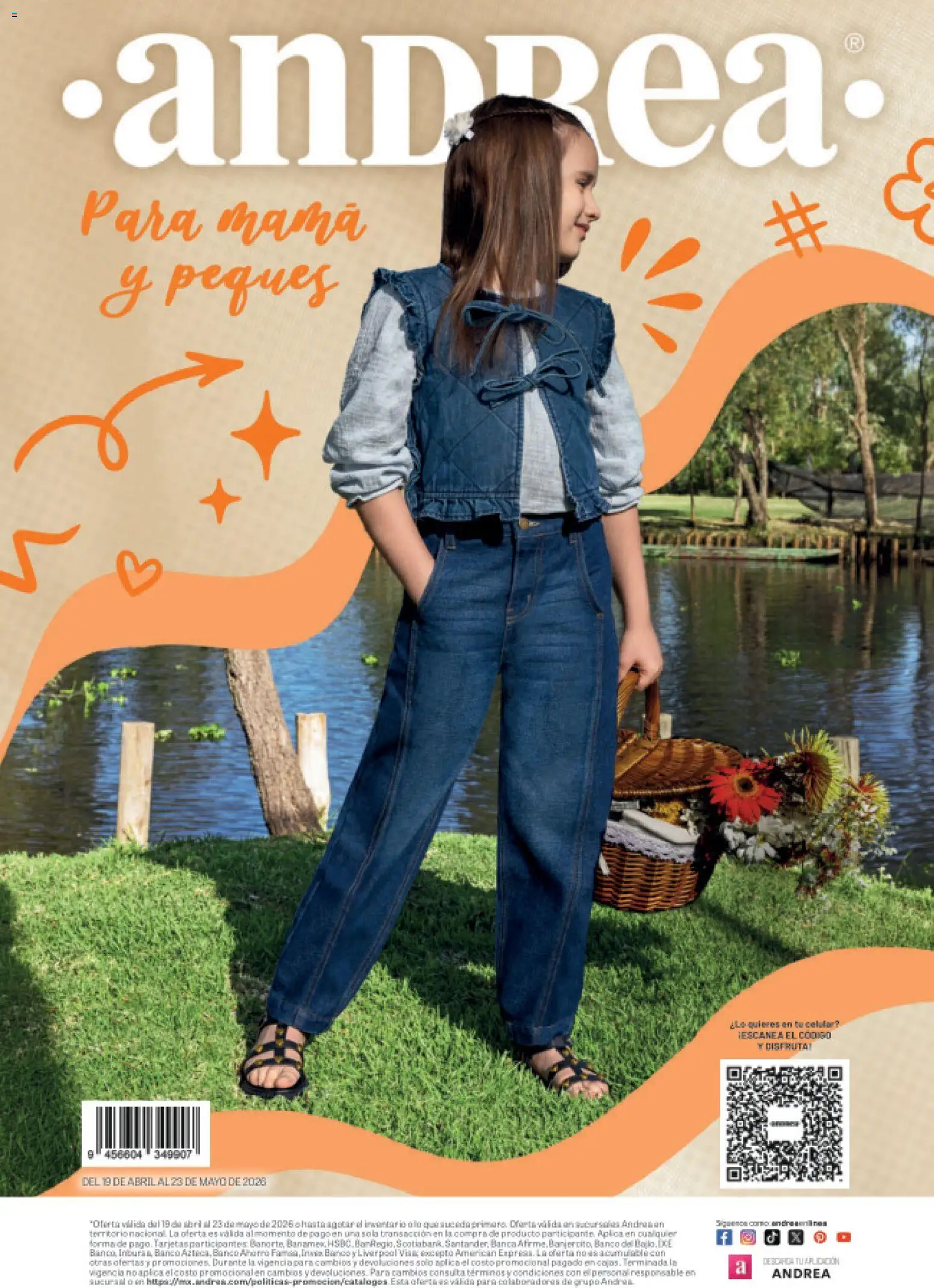 Nuevas ofertas de Andrea válidas en toda la República Mexicana desde el 19.04.2026. ¡Encuentra las mejores ofertas en Andrea catálogo Mamá y Peques! | Página: 80 | Productos: Banco