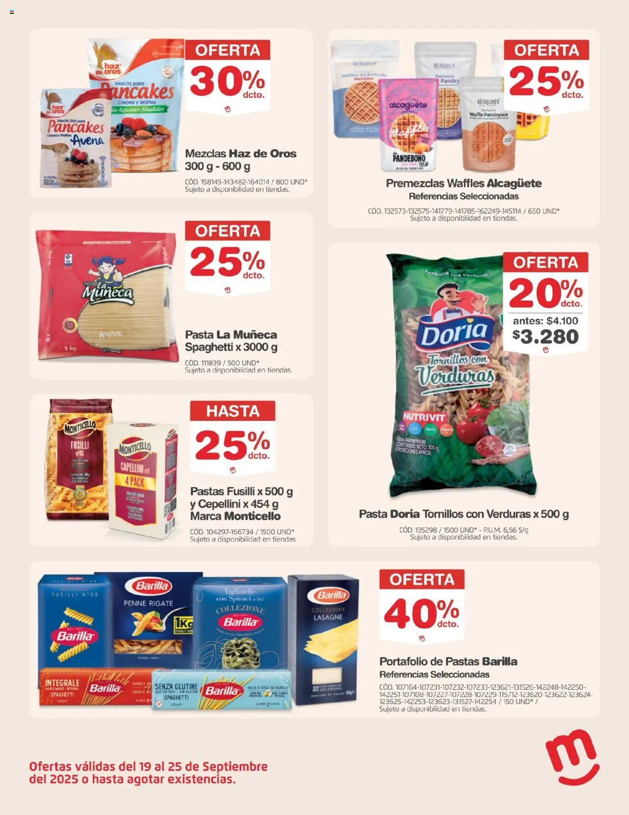 Makro revista - valida desde el 19.09.2025 | Página: 16 | Productos: Pasta, Avena, Mermelada, Encimero