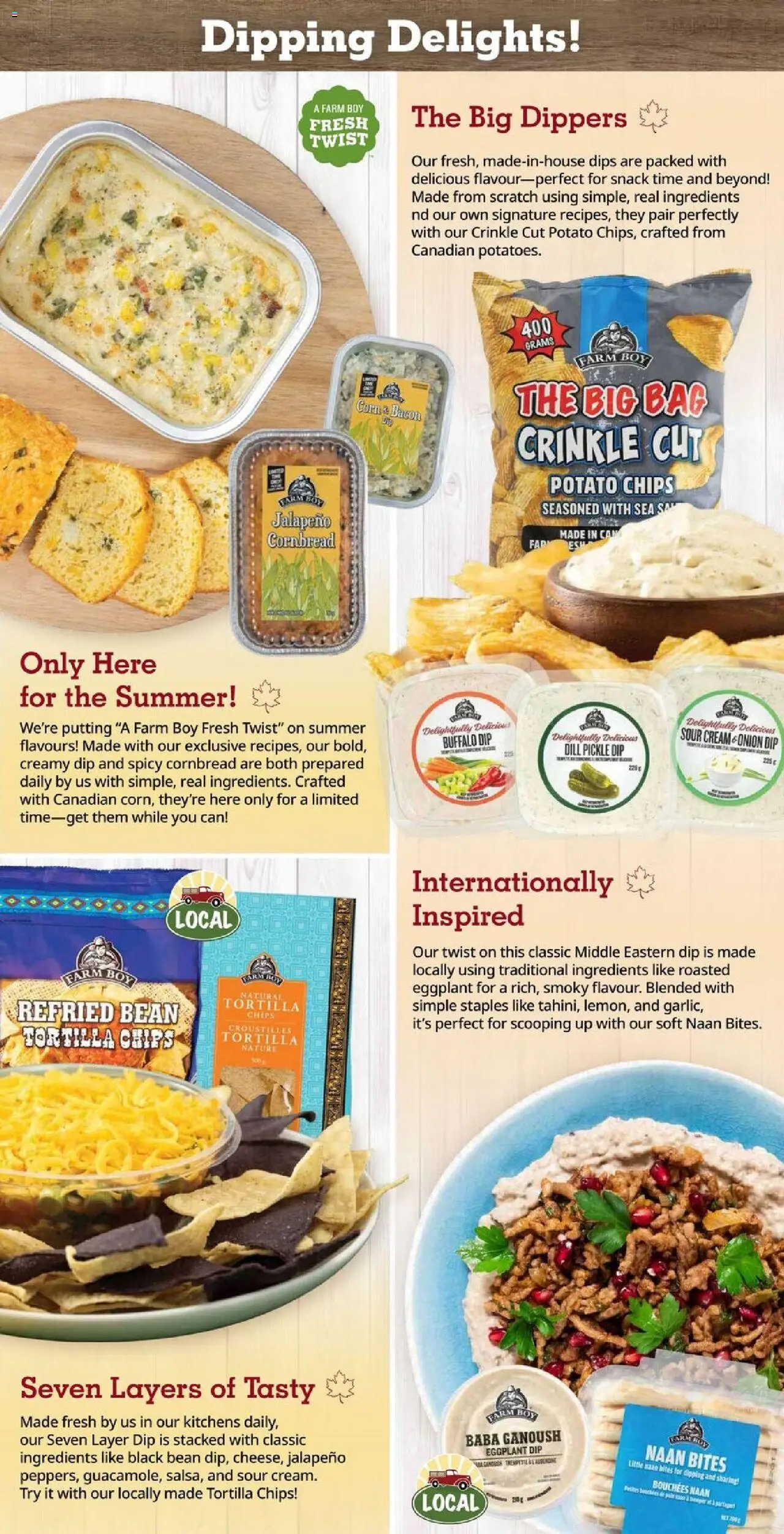 Farm Boy flyer valid from 07.08.2025 | Page: 4 | Products: Sour cream, Chips, Cream, Bag