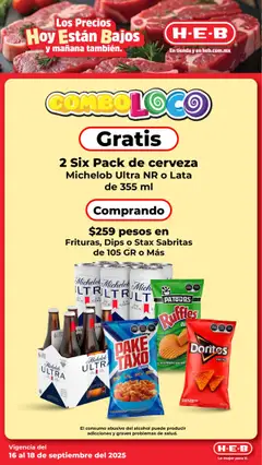 Nuevas ofertas de H-E-B válidas en toda la República Mexicana desde el 16.09.2025. ¡Encuentra las mejores ofertas en H-E-B - Folleto! | Página: 2 | Productos: Queso, Cerveza