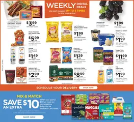 Preview of Kroger weekly ads valid from 26.12.2025 | Page: 2 | Products: Soap, Cream, Potatoes, Bag