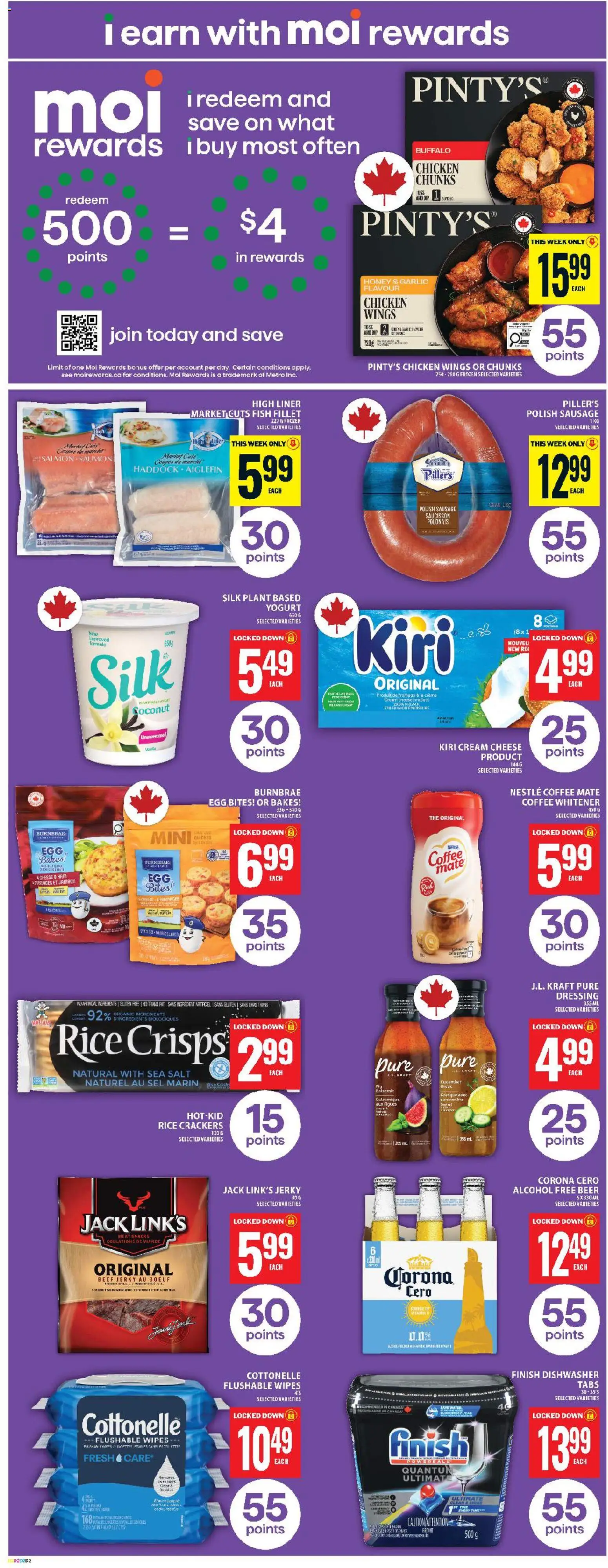 Food Basics flyer valid from 22.01.2026 | Page: 11 | Products: Cream, Dishwasher, Beer, Chicken