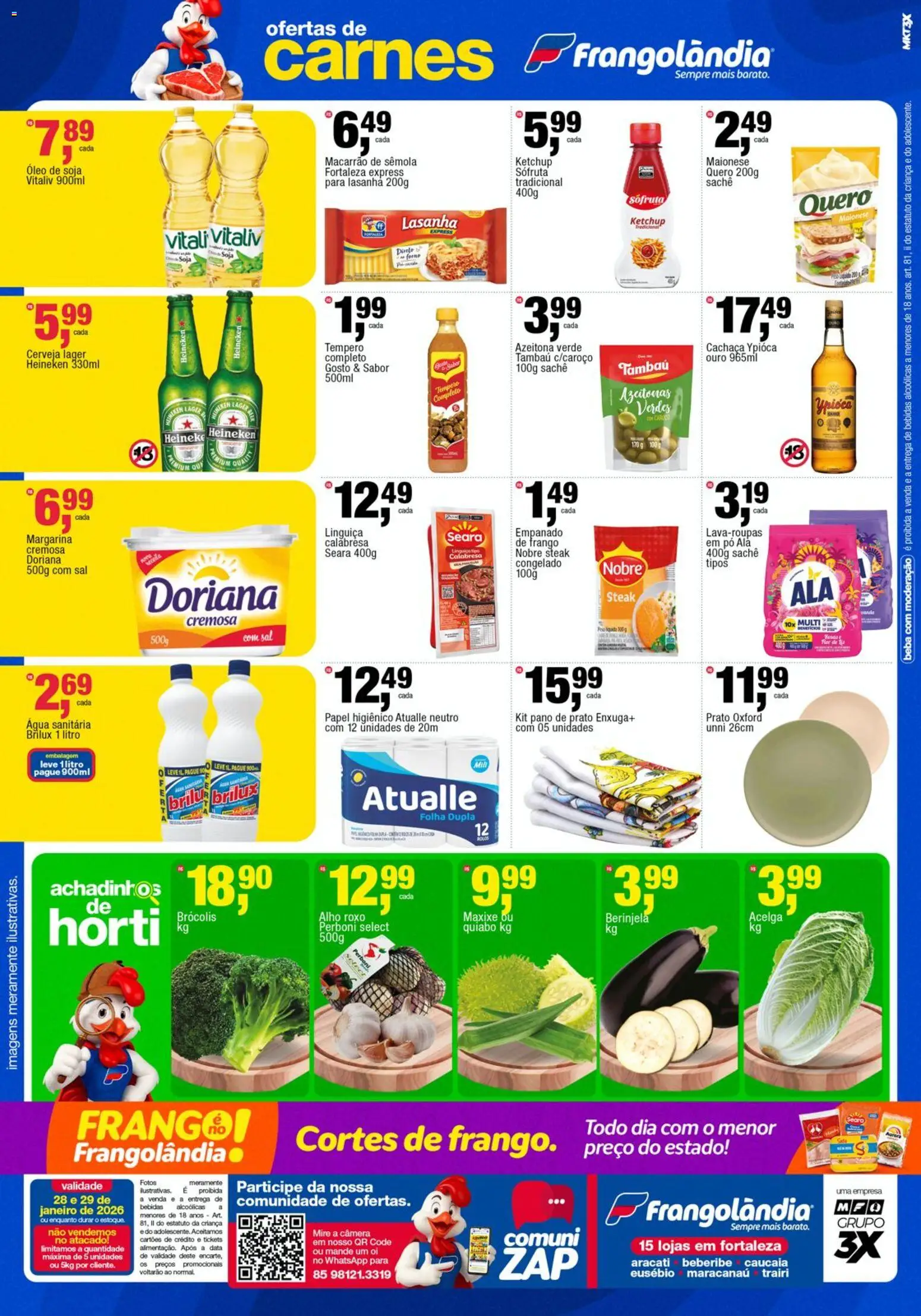 Frangolândia Folheto - válido de 28.01.2026 | Página: 2 | Produtos: Pó, Doriana, Macarrão, Maionese