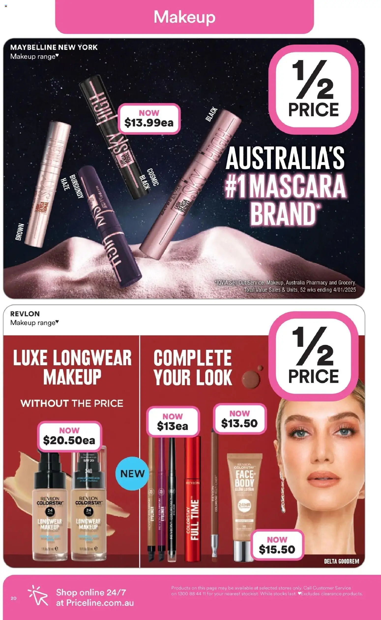 Priceline Pharmacy catalogue - valid from 22.01.2026 | Page: 20 | Products: Eyeliner, Makeup