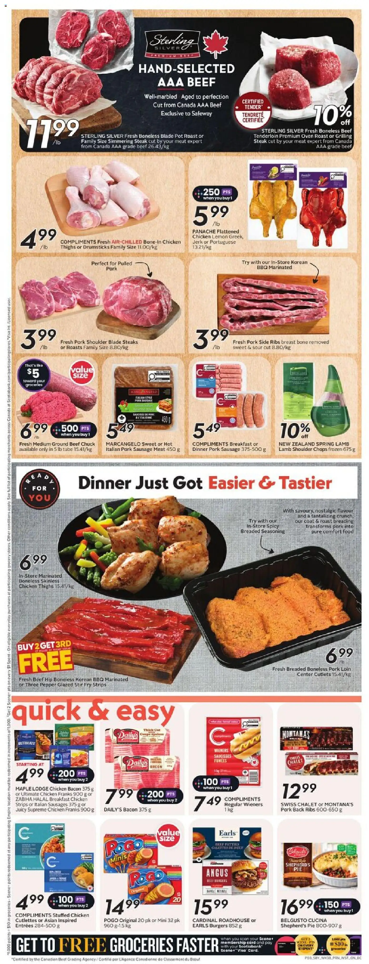 Safeway flyer valid from 15.01.2026 | Page: 6 | Products: Beef, Oven, Coat, Chicken