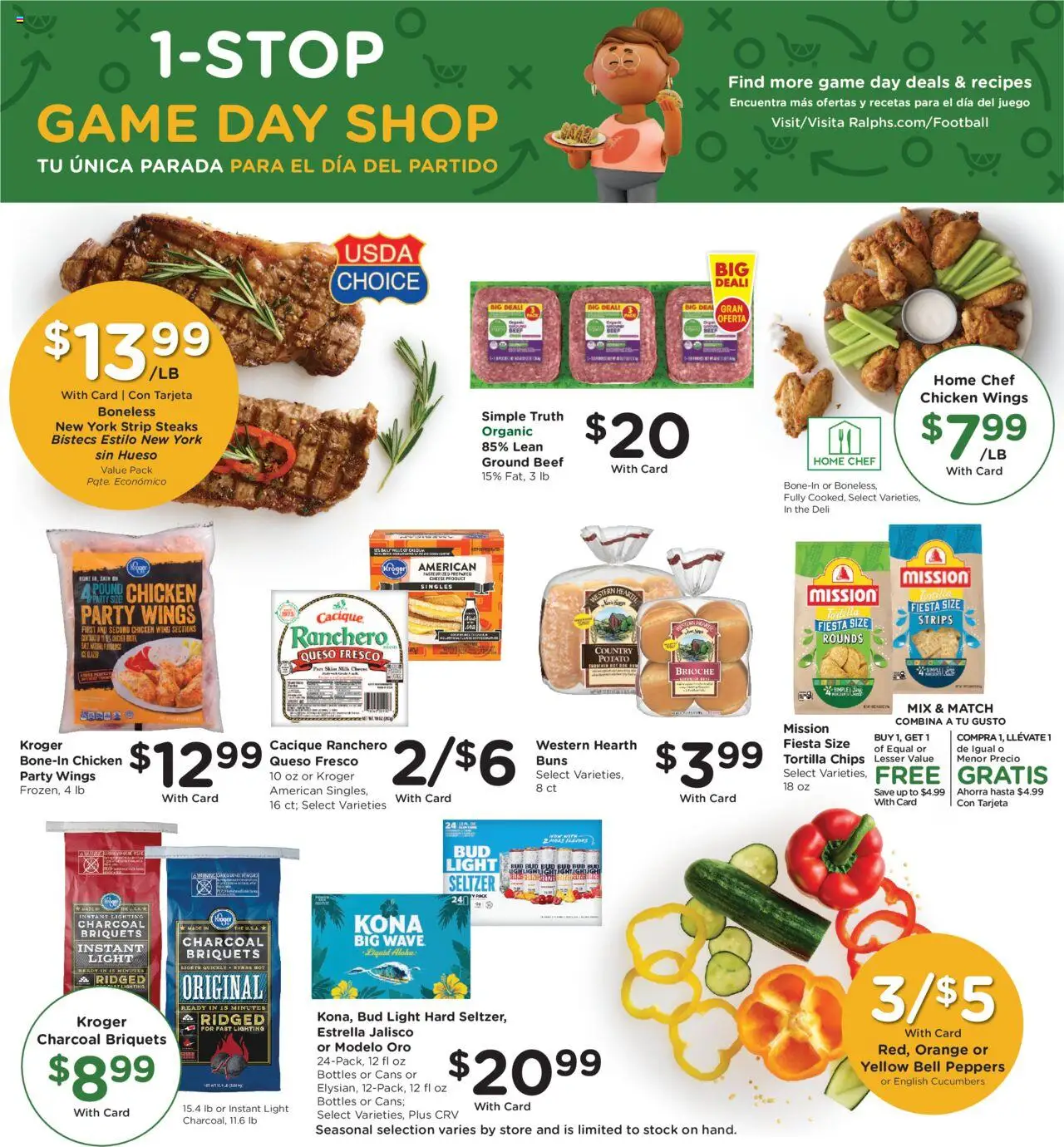 Ralphs Weekly Ad - CA - valid from 01.10.2025 | Page: 11 | Products: Peppers, Beef, Cucumbers, Game