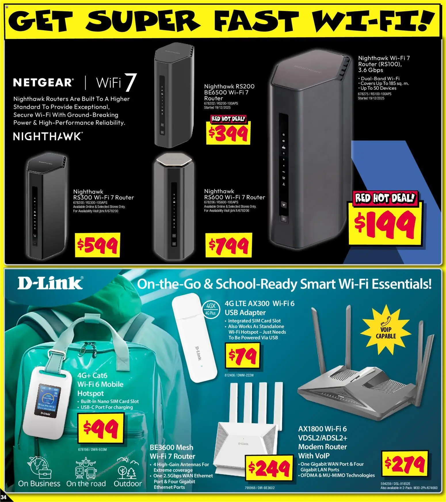 JB Hi-Fi catalogue - valid from 08.01.2026 | Page: 34 | Products: Nano, Adapter, Usb, Modem
