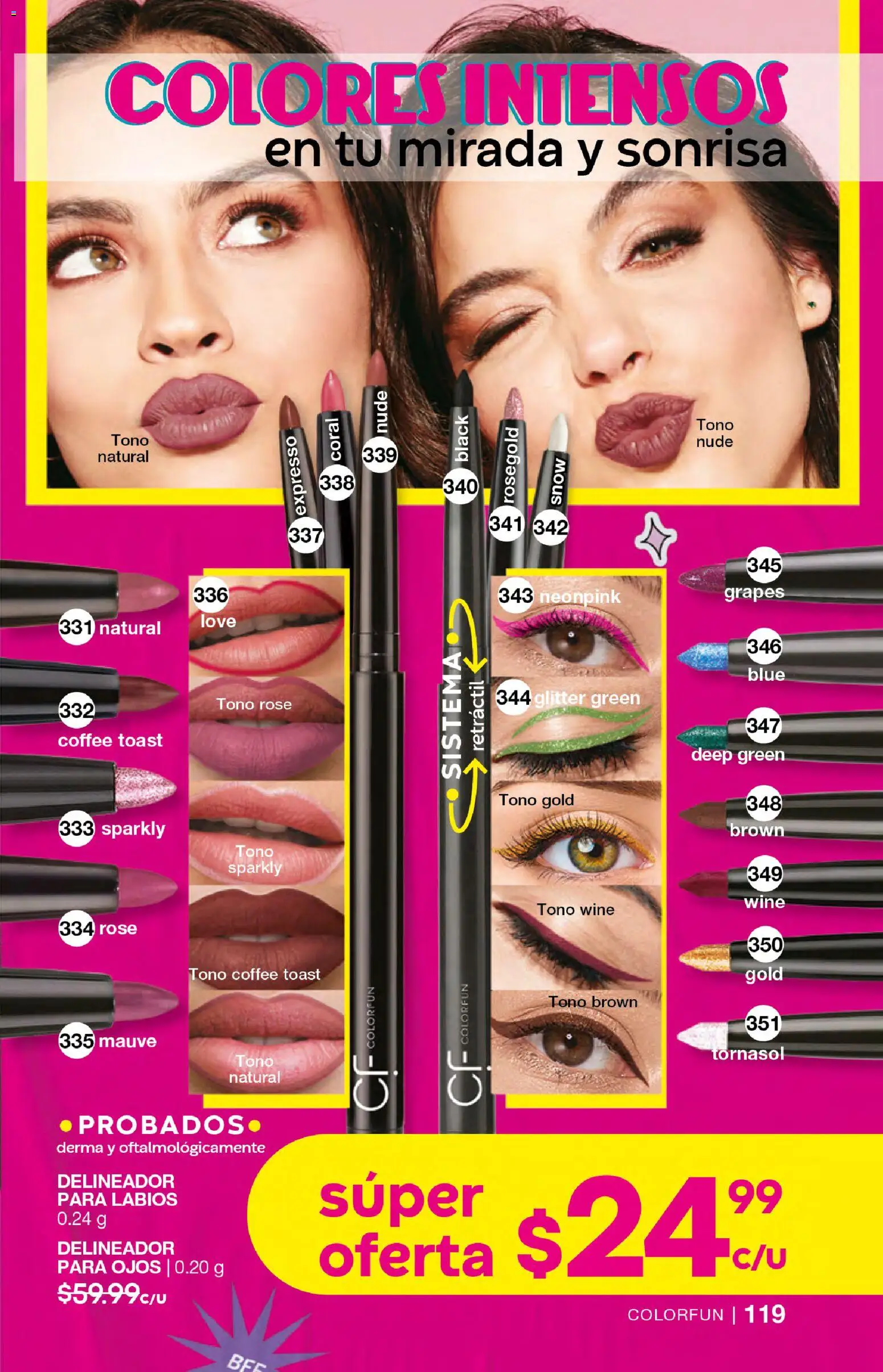Nuevas ofertas de Fuller válidas en toda la República Mexicana desde el 18.03.2026. ¡Encuentra las mejores ofertas en Fuller campaña 25 2026! | Página: 119 | Productos: Glitter, Delineador