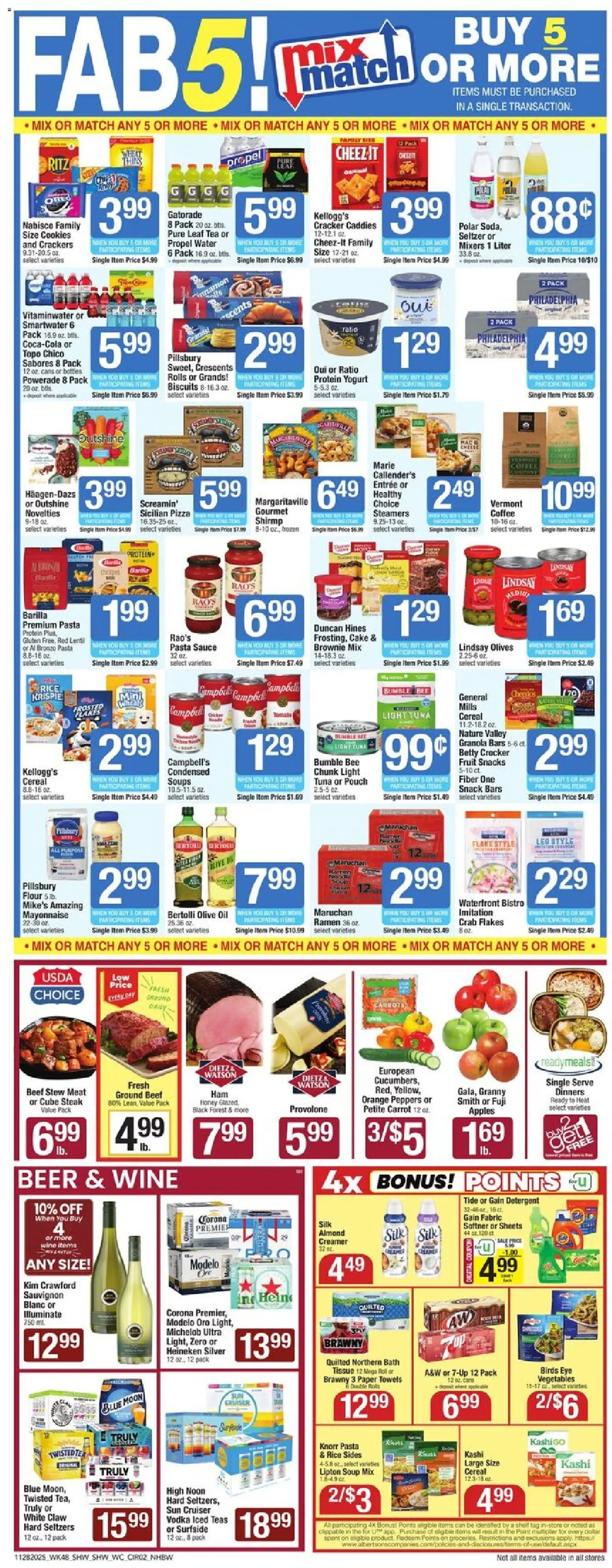 Shaw's Weekly Ad - NH - valid from 28.11.2025 | Page: 2 | Products: Wine, Tea, Beef, Carrot