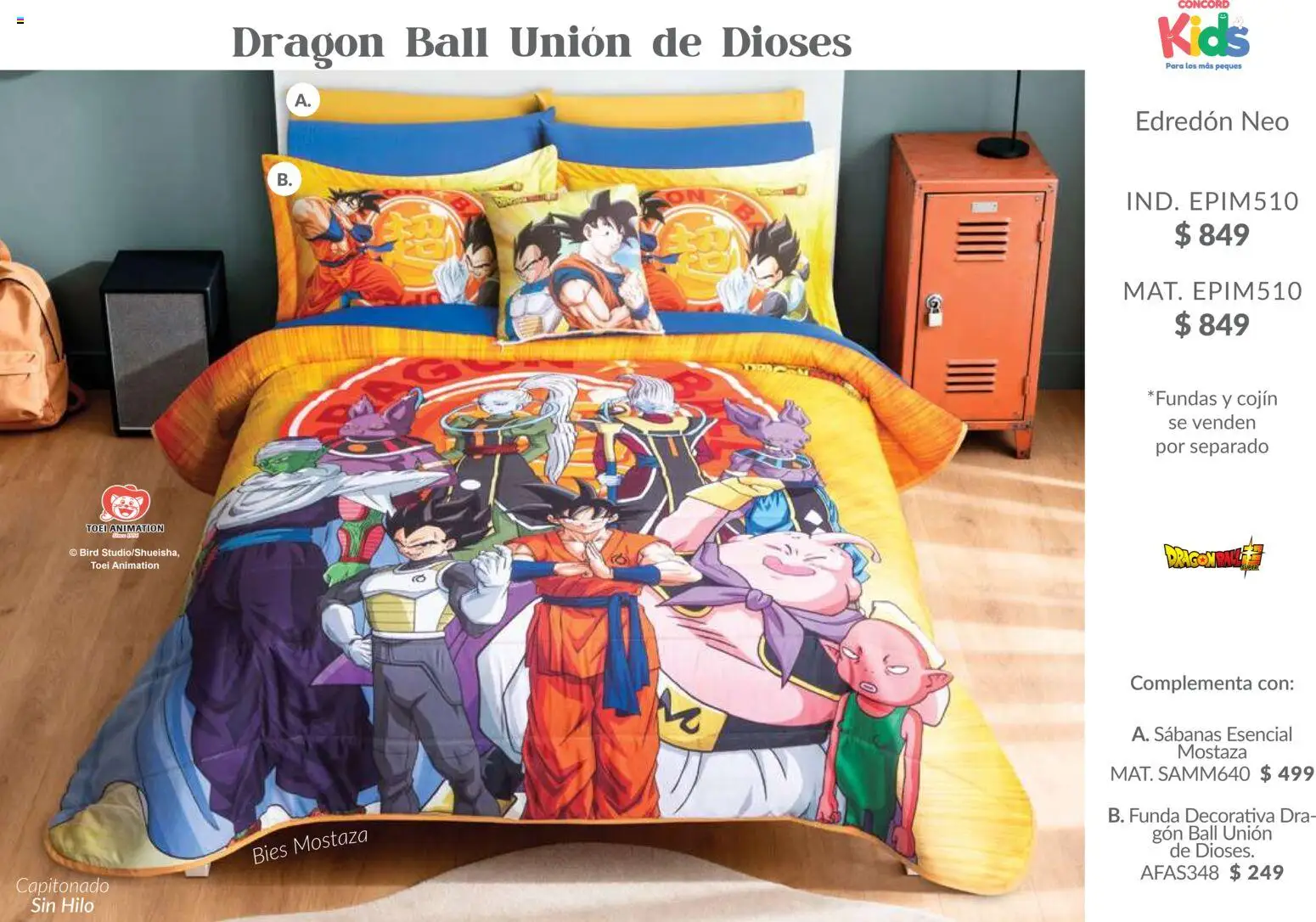 Nuevas ofertas de Colchas Concord válidas en toda la República Mexicana desde el 01.02.2026. ¡Encuentra las mejores ofertas en Colchas Concord catálogo Kids! | Página: 29 | Productos: Mostaza, Funda, Sabanas