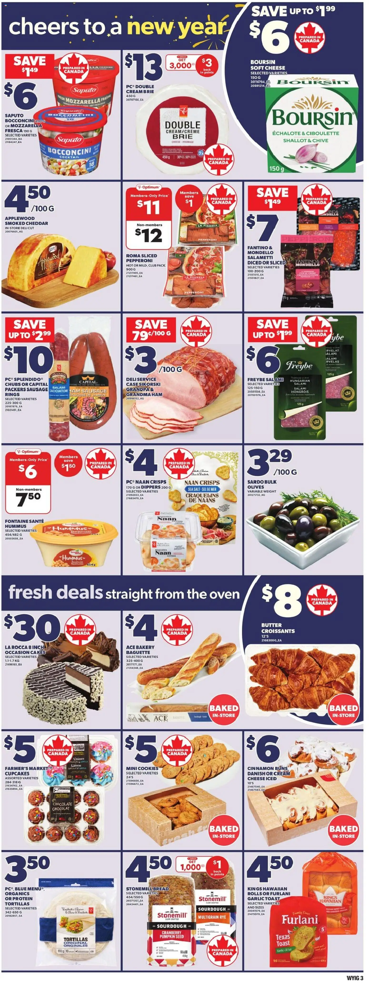Loblaws flyer valid from 25.12.2025 | Page: 6 | Products: Case, Butter, Salami, Pumpkin