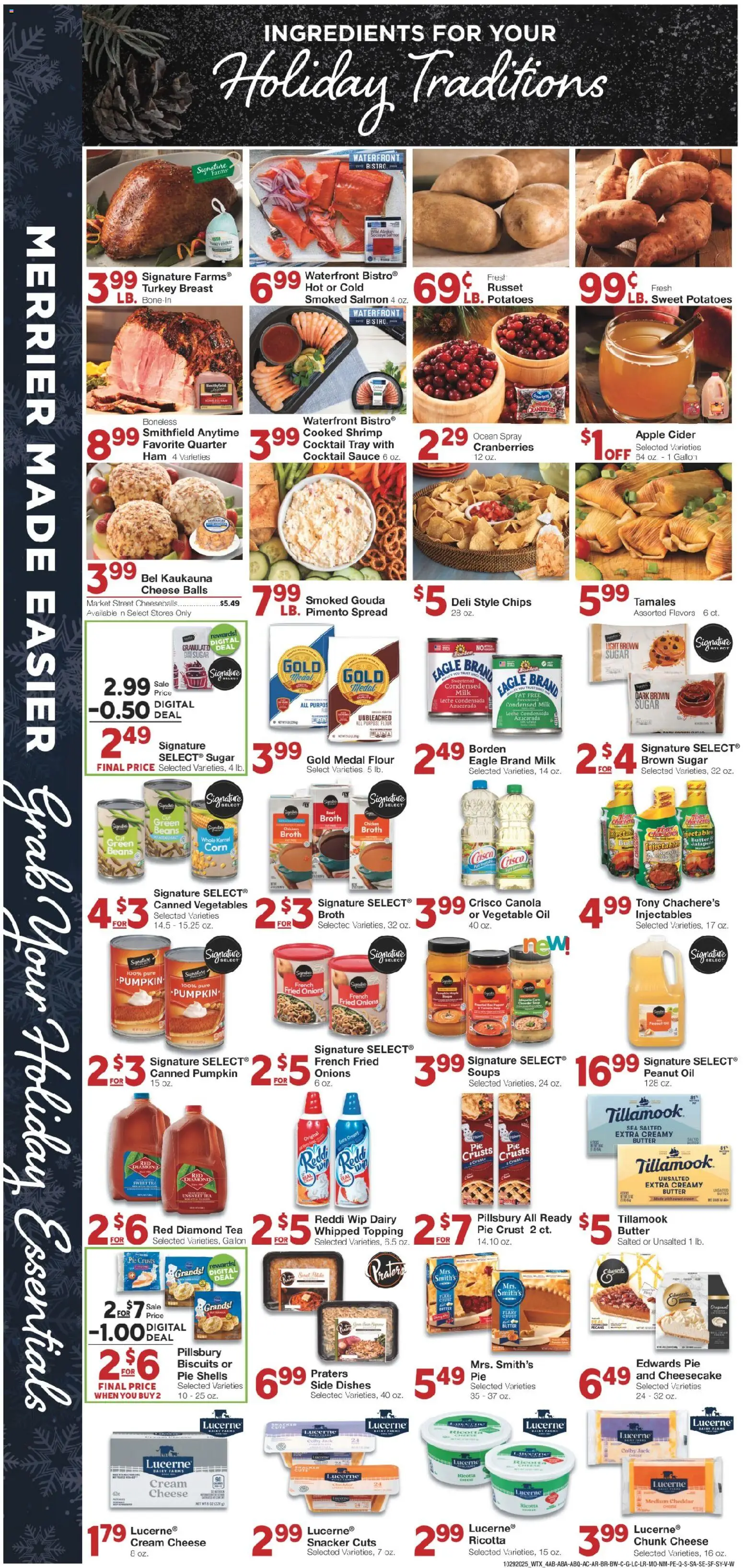 United Supermarkets Weekly Ad - valid from 28.10.2025 | Page: 4 | Products: Oil, Sauce, Pumpkin, Cheesecake