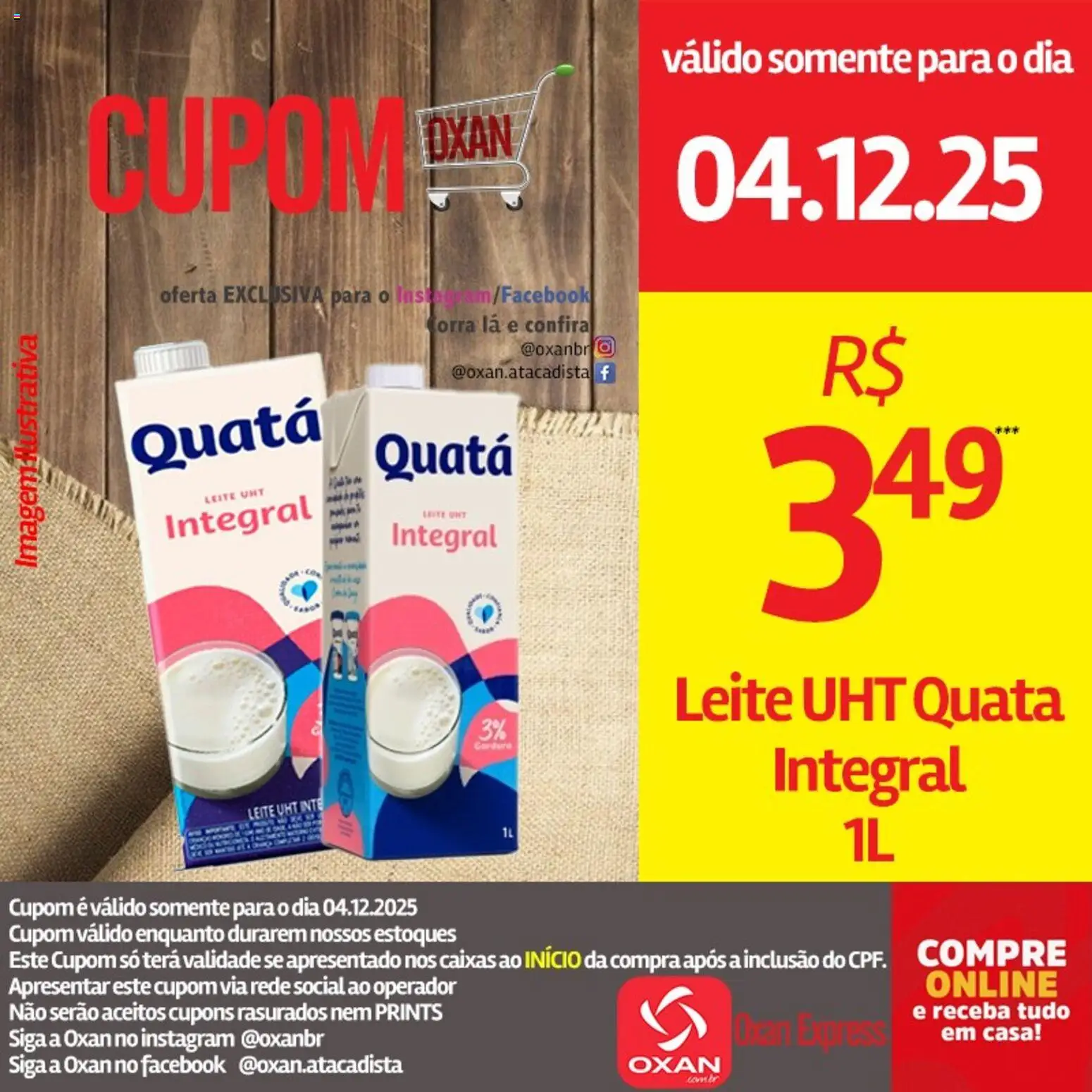 Oxan Atacadista Folheto - válido de 04.12.2025 | Página: 19 | Produtos: Leite