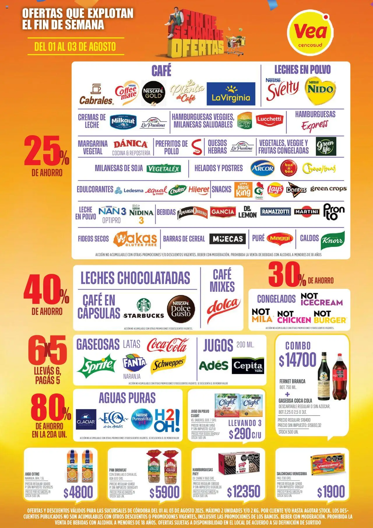 Vea - Ofertas | Córdoba │ válido desde el 01.08.2025 | Página: 4 | Productos: Cocina, Polvo, Café, Jugo