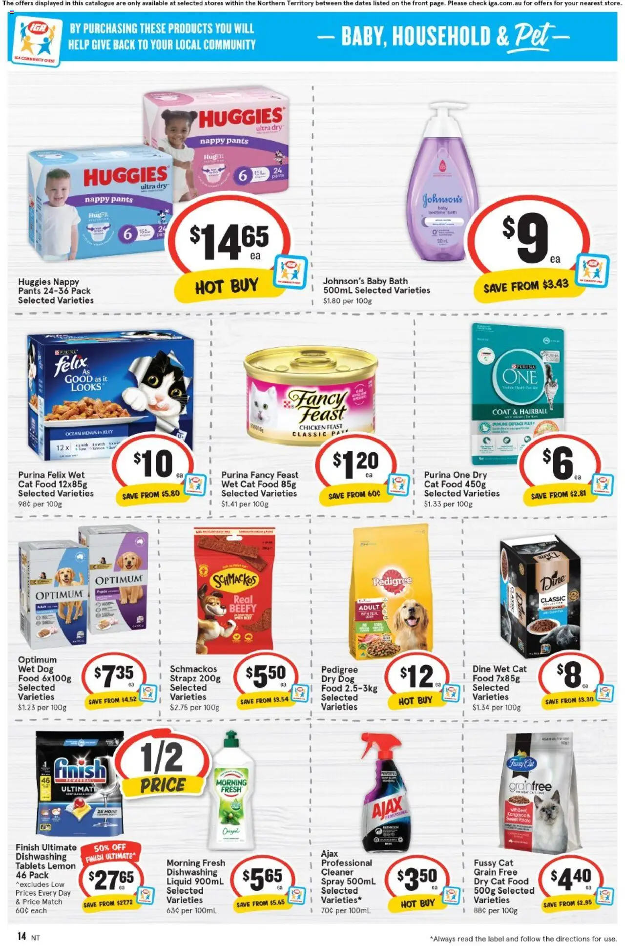 IGA catalogue - valid from 13.08.2025 | Page: 14 | Products: Bath, Household, Coat, Lemon