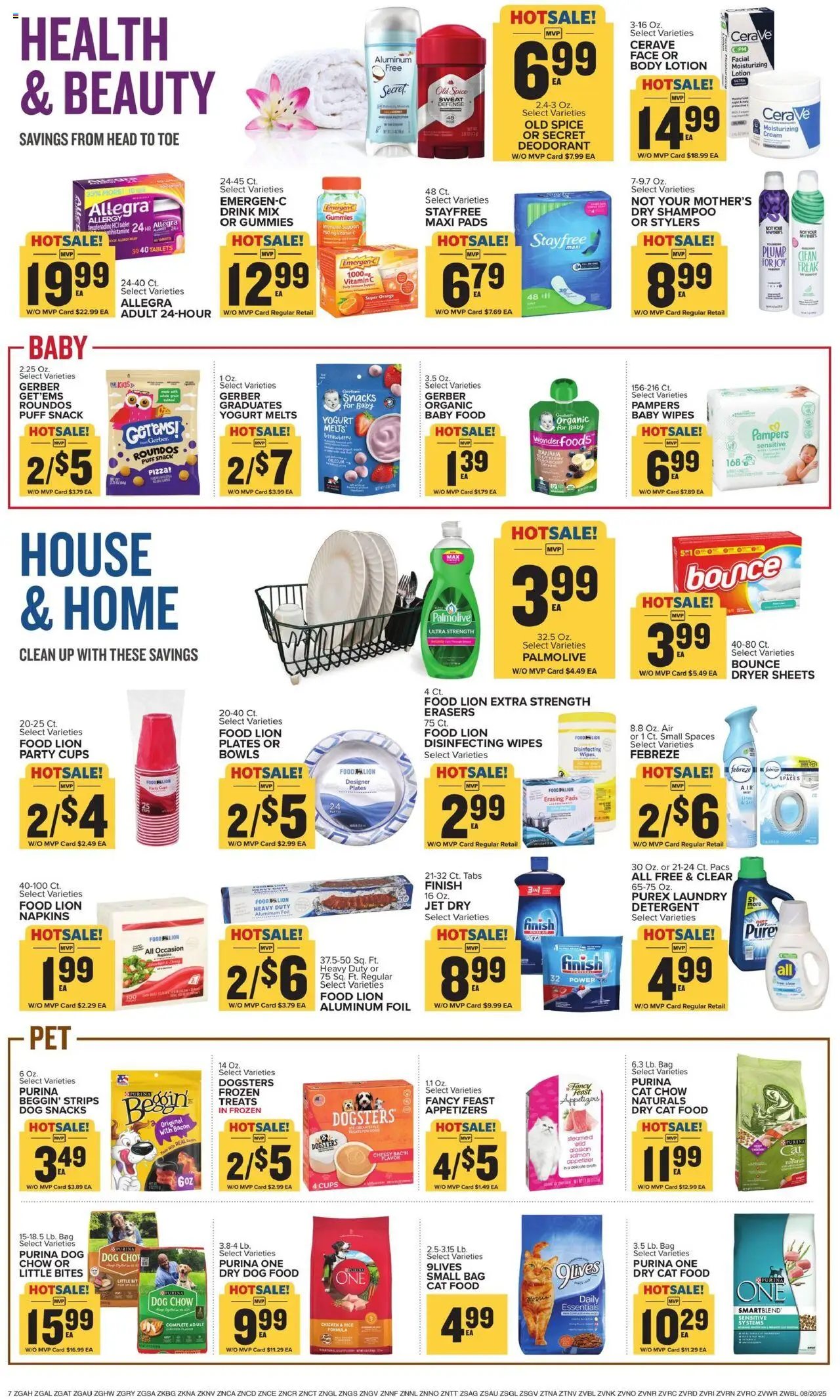 Food Lion Weekly Ad - valid from 20.08.2025 | Page: 13 | Products: Vitamin, Detergent, Tablet, Bag