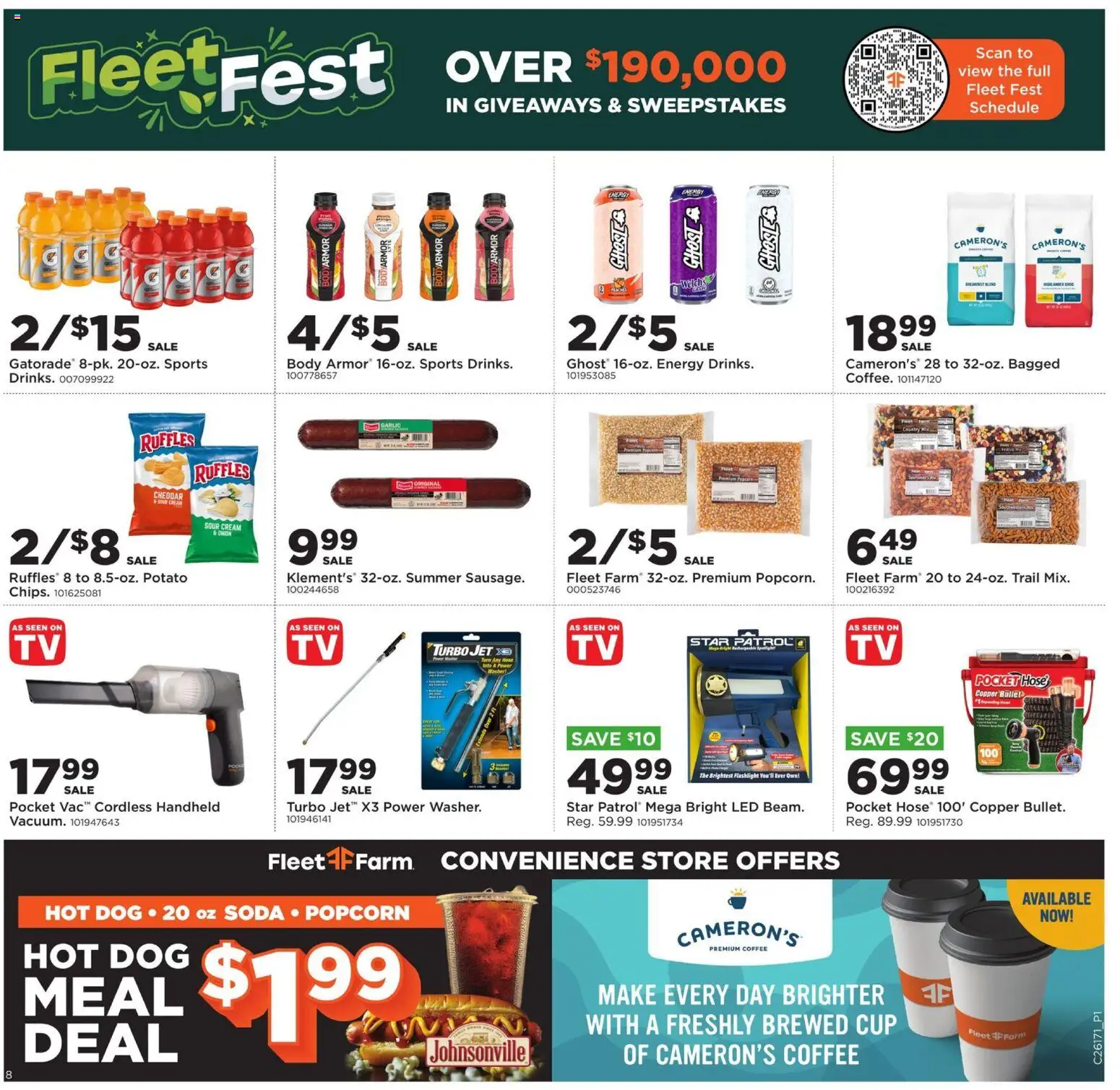 Mills Fleet Farm Weekly Ad - valid from 20.04.2026 | Page: 12 | Products: Coffee, Sour cream, Cream, Washer
