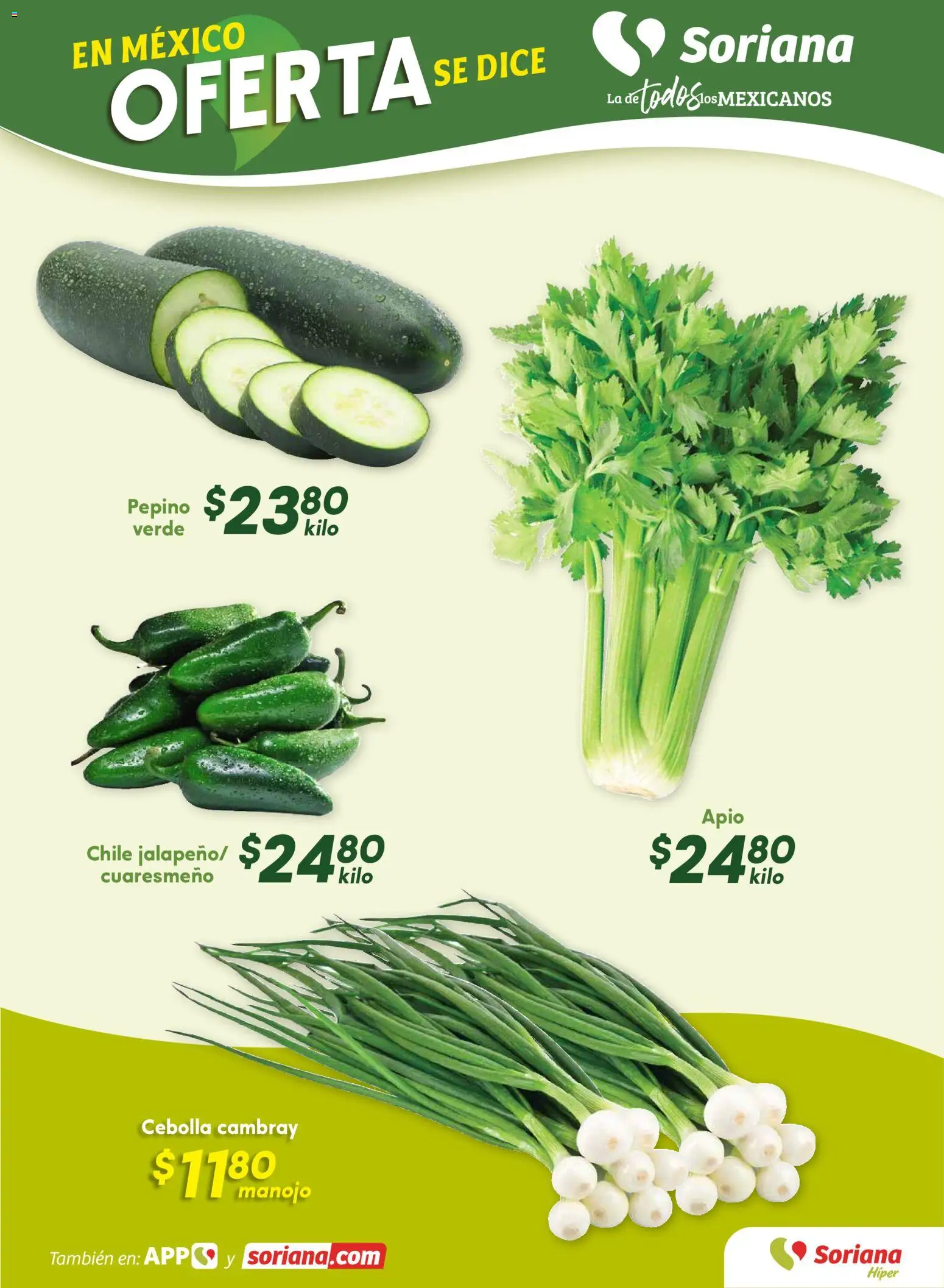 Nuevas ofertas de Soriana válidas en toda la República Mexicana desde el 07.11.2025. ¡Encuentra las mejores ofertas en Soriana - Fin de Semana Híper: Tamaulipas (excepto Cd. Victoria y Tampico)! | Página: 3 | Productos: Cebolla, Apio