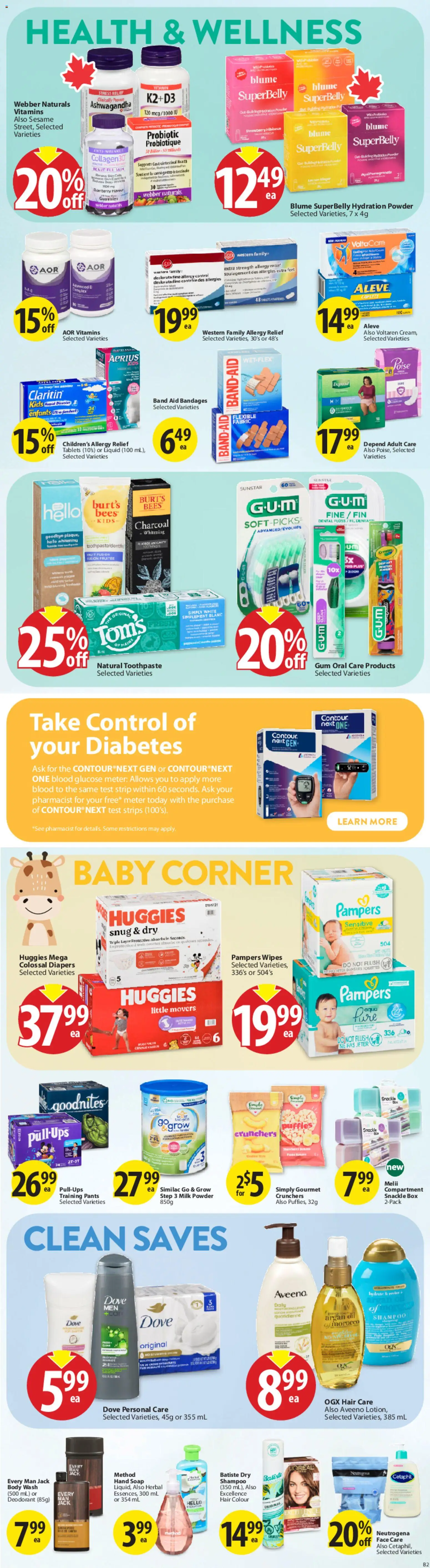 Save on foods flyer valid from 02.04.2026 | Page: 29 | Products: Powder, Soap, Body wash, Deodorant