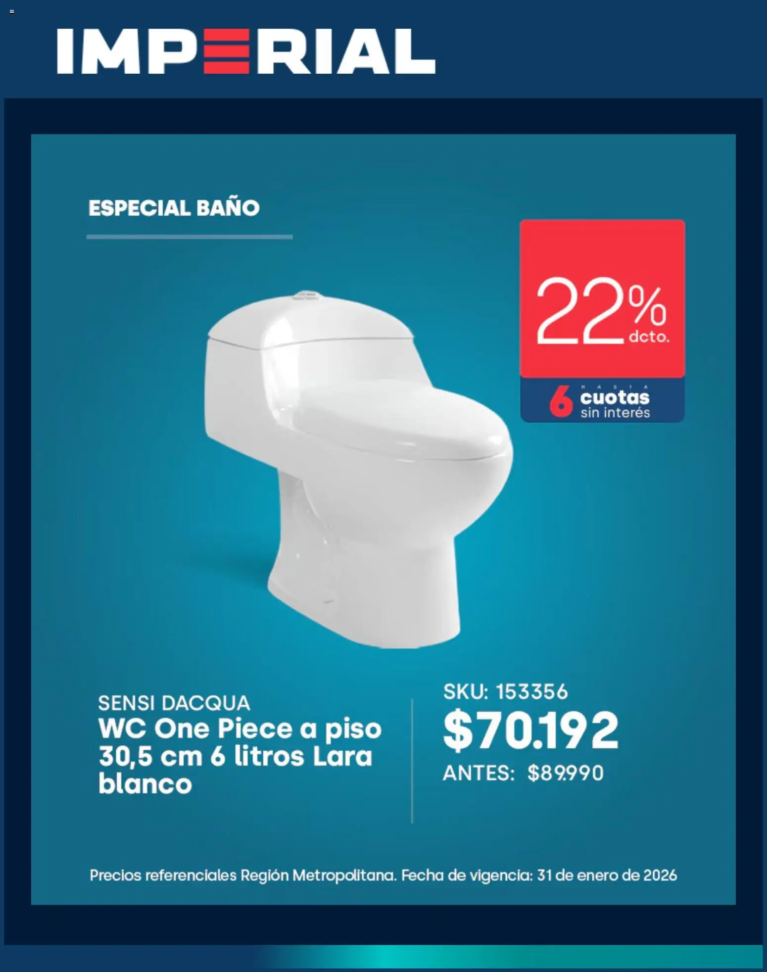 Imperial ofertas  │ válido desde el 19.01.2026 | Página: 2 | Productos: Wc, Baño