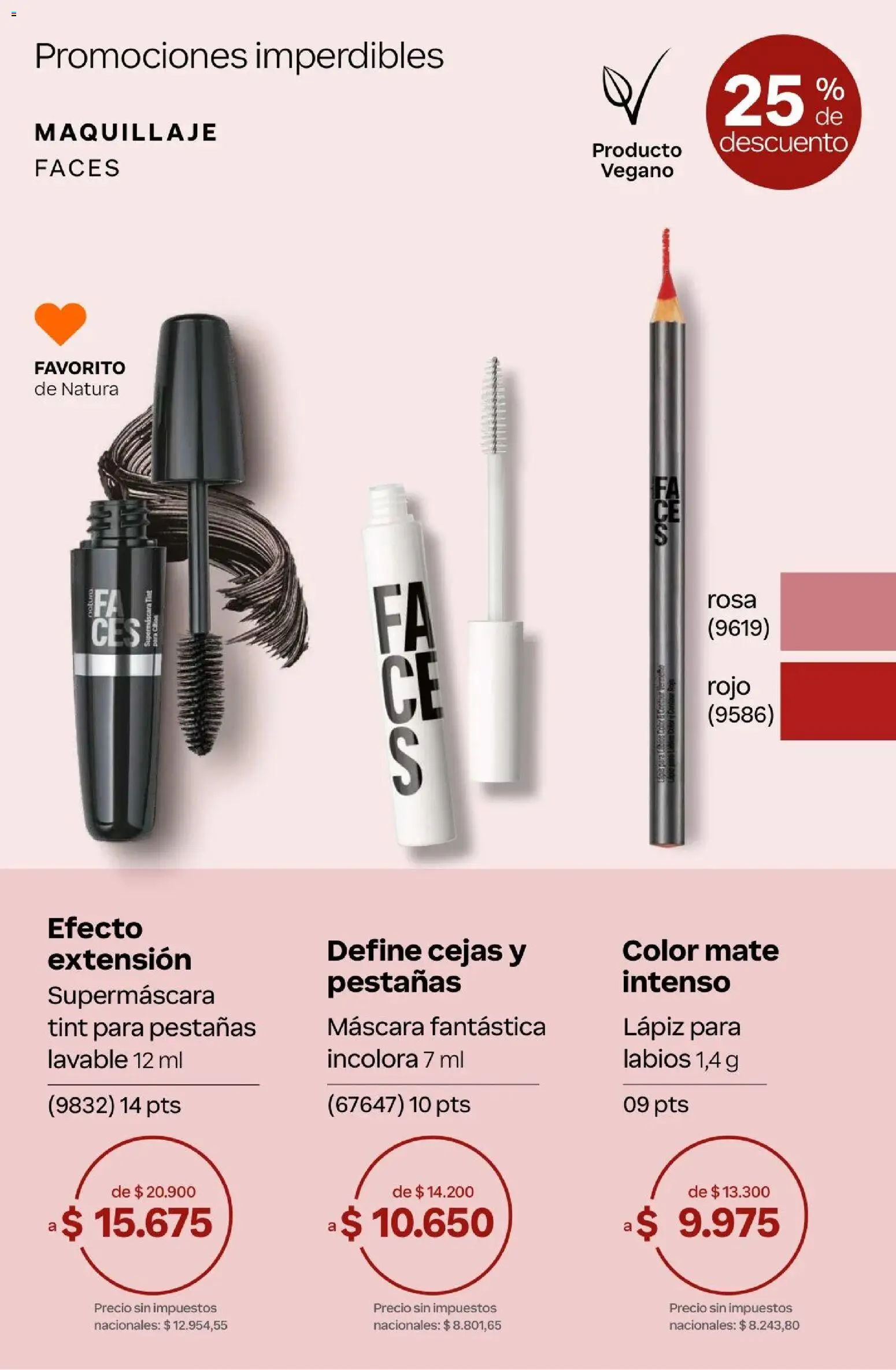 Natura Catálogo Ciclo 4/2026 │ válido desde el 01.04.2026 | Página: 51 | Productos: Mate, Maquillaje, Máscara