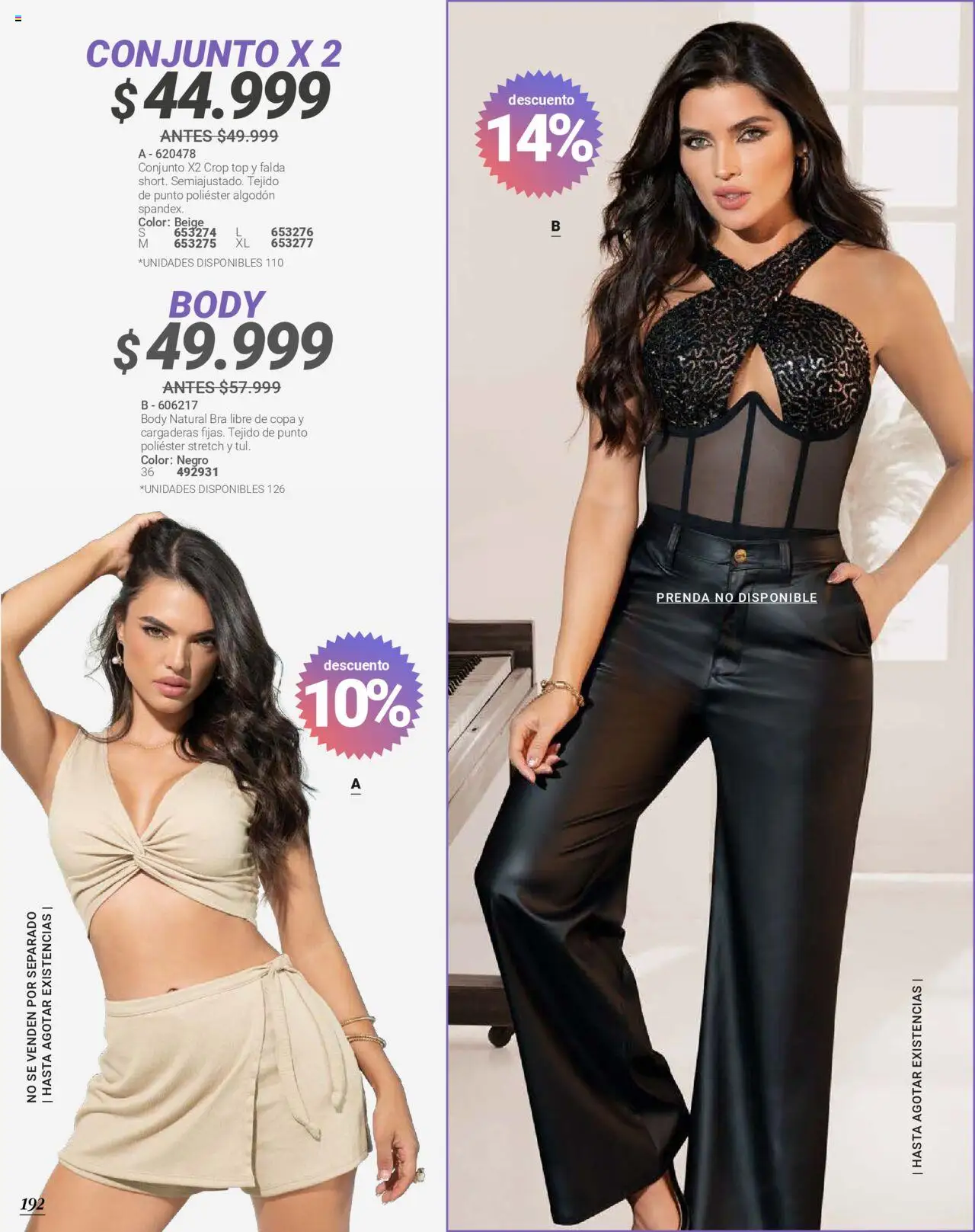 Carmel revista - valida desde el 08.09.2025 | Página: 194 | Productos: Falda, Body, Top, Conjunto