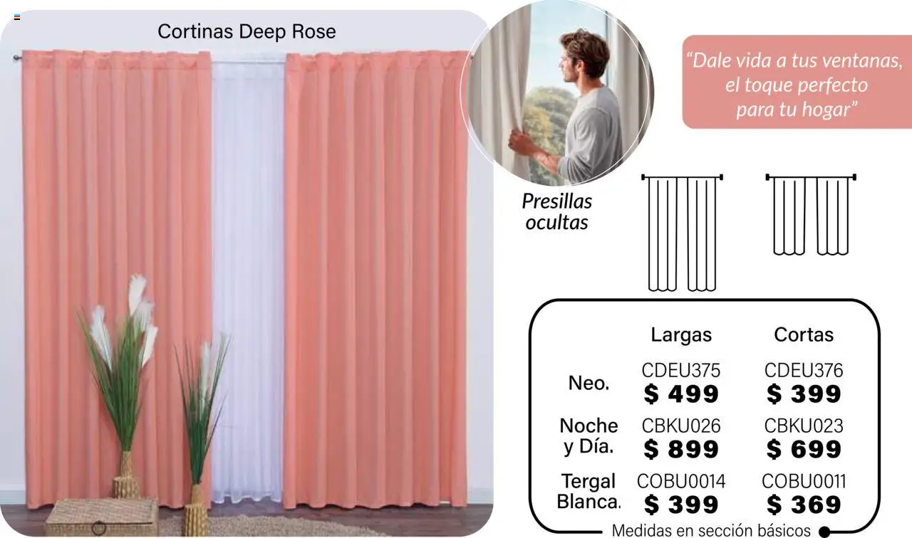 Nuevas ofertas de Colchas Concord válidas en toda la República Mexicana desde el 01.08.2025. ¡Encuentra las mejores ofertas en Colchas Concord - Catálogo! | Página: 124 | Productos: Cortinas