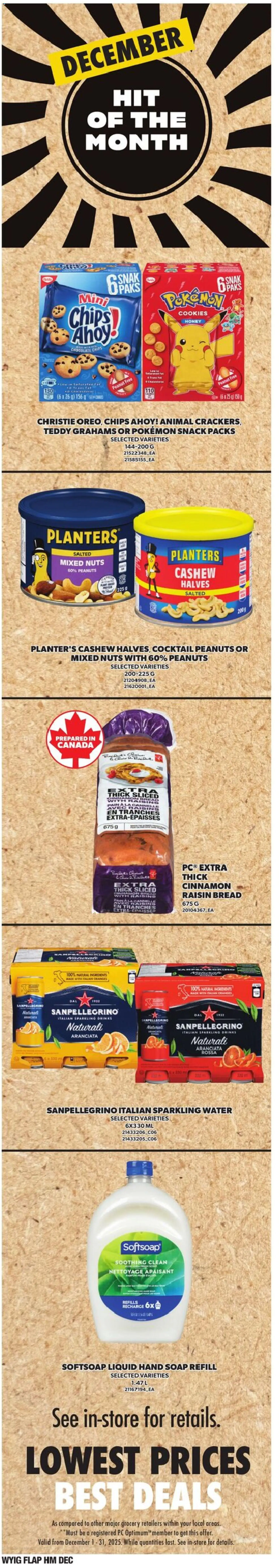 Loblaws flyer valid from 25.12.2025 | Page: 10 | Products: Cookies, PC, Bread, Chocolate