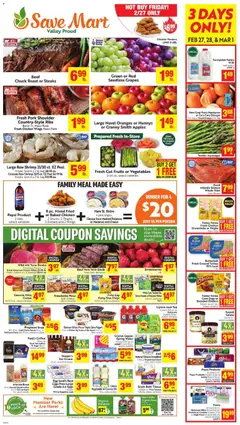 Preview of Save Mart weekly ads valid from 25.02.2026