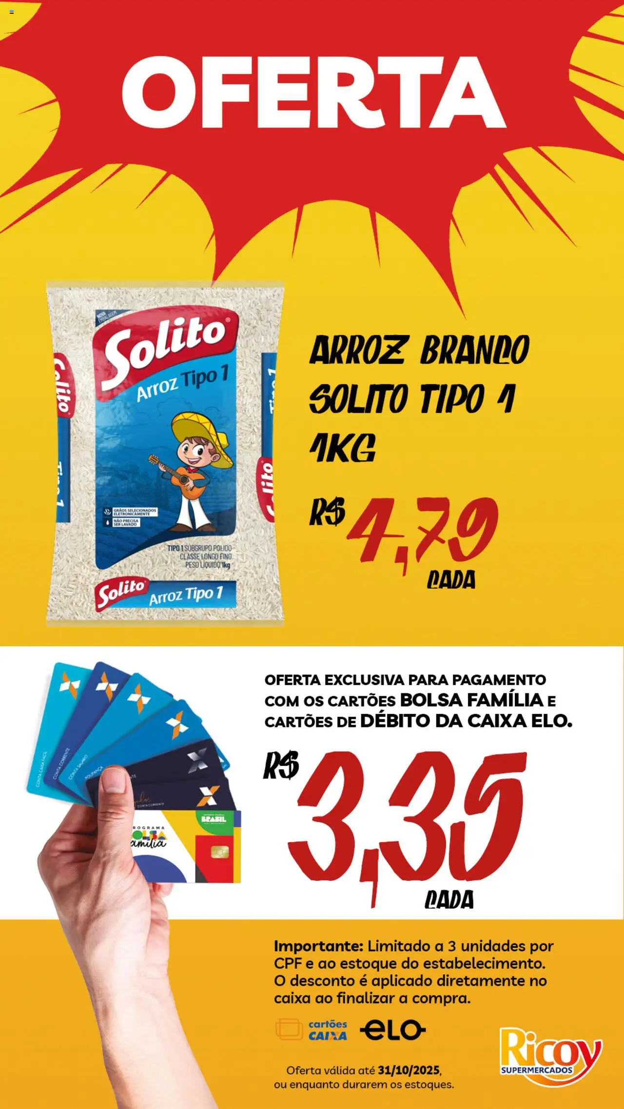 Ricoy Folheto - válido de 07.10.2025 | Página: 5 | Produtos: Caixa, Arroz, Bolsa