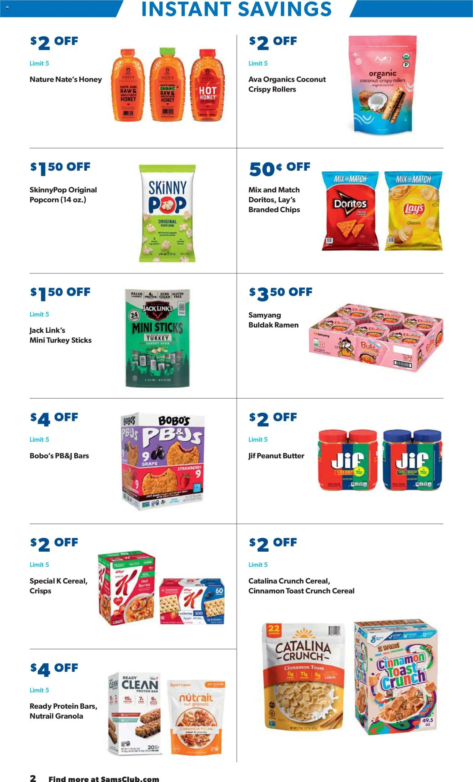 Sam's Club Instant Savings Book January - valid from 02.01.2026 | Page: 2 | Products: Berries, Butter, Chips