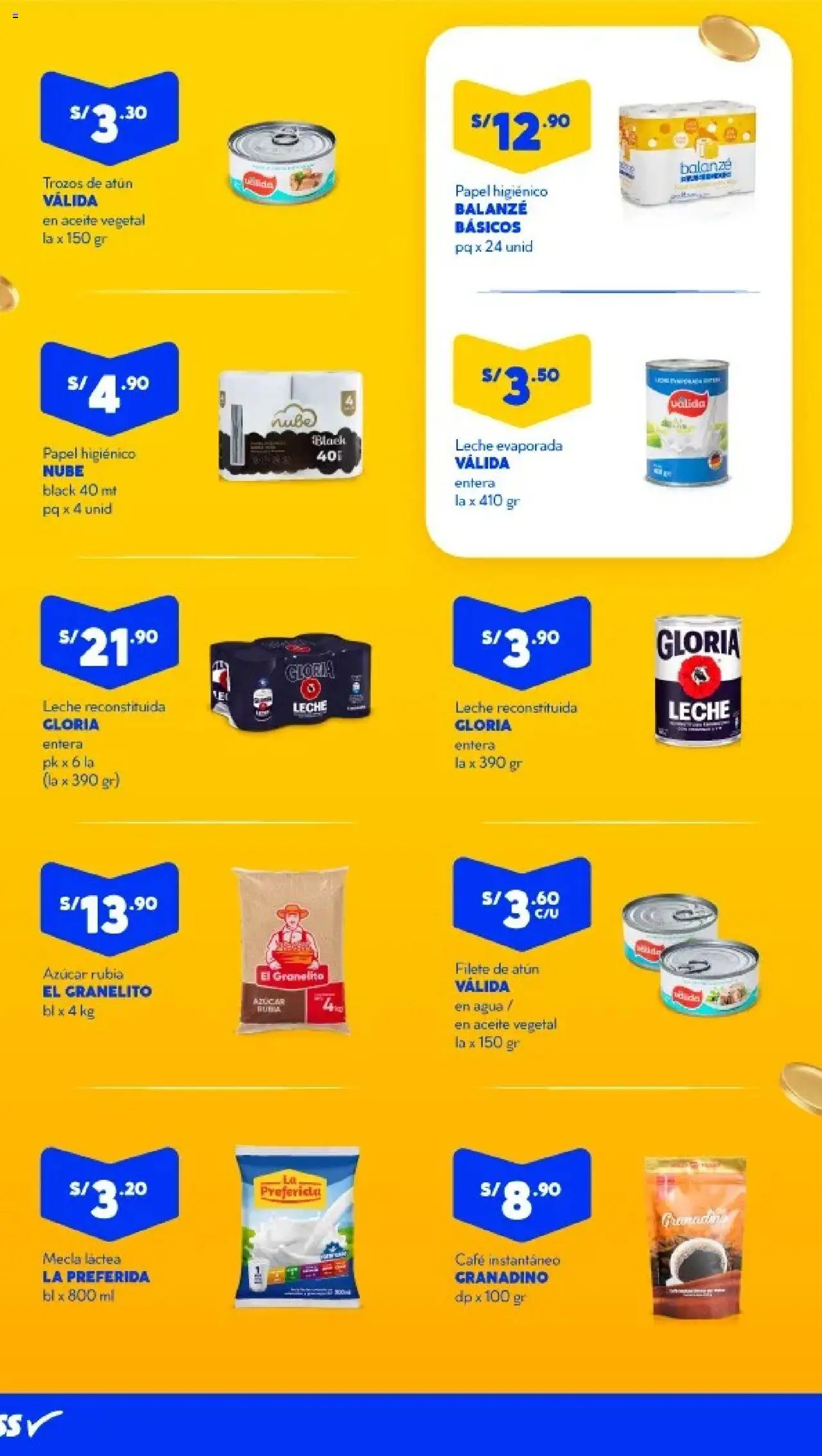 Catálogo Mass válido desde 03.10.2025 | Página: 2 | Productos: Leche, Aceite, Café