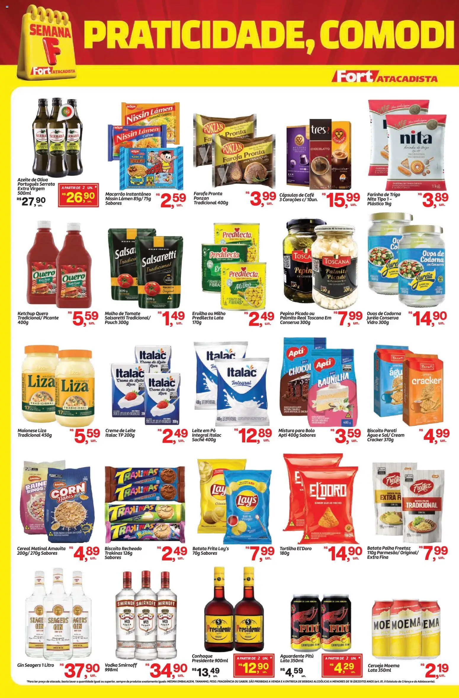 Fort Atacadista Folheto - válido de 05.01.2026 | Página: 2 | Produtos: Ervilha, Pó, Açúcar, Batata frita