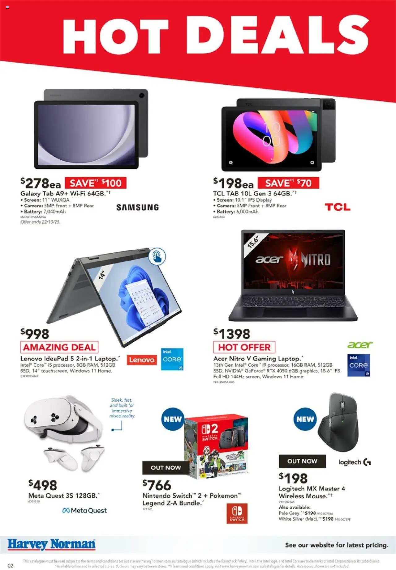 Harvey Norman catalogue - valid from 17.10.2025 | Page: 2 | Products: Battery, Accessories, Camera, Screen