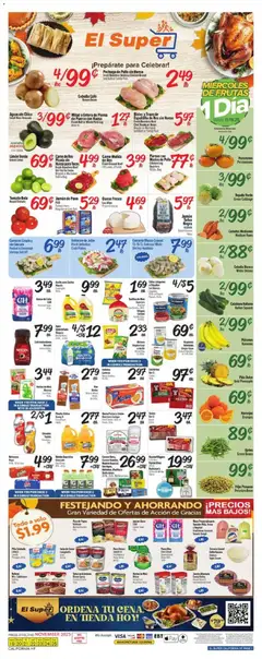 Preview of El Super weekly ads valid from 19.11.2025