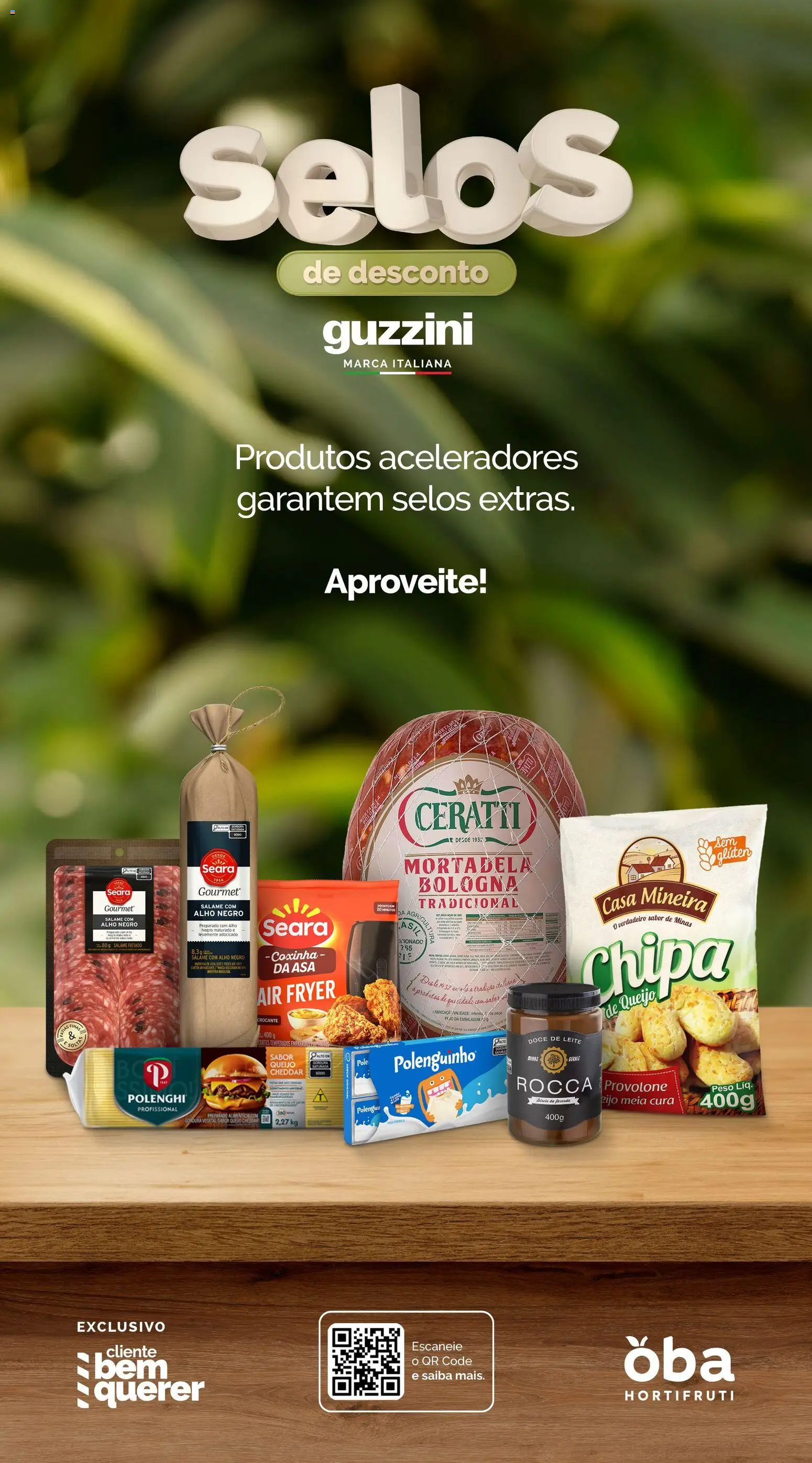 Oba Hortifruti Folheto - válido de 12.12.2025 | Página: 4 | Produtos: Leite, Salame, Mortadela, Cheddar