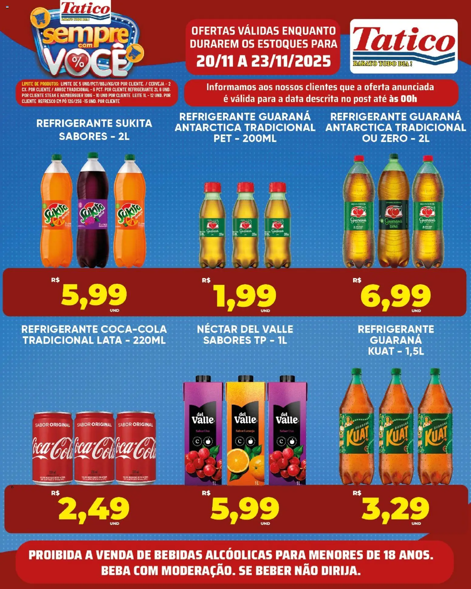 Tatico Folheto - válido de 24.11.2025 | Página: 36 | Produtos: Pó, Refresco, Leite, Refrigerante