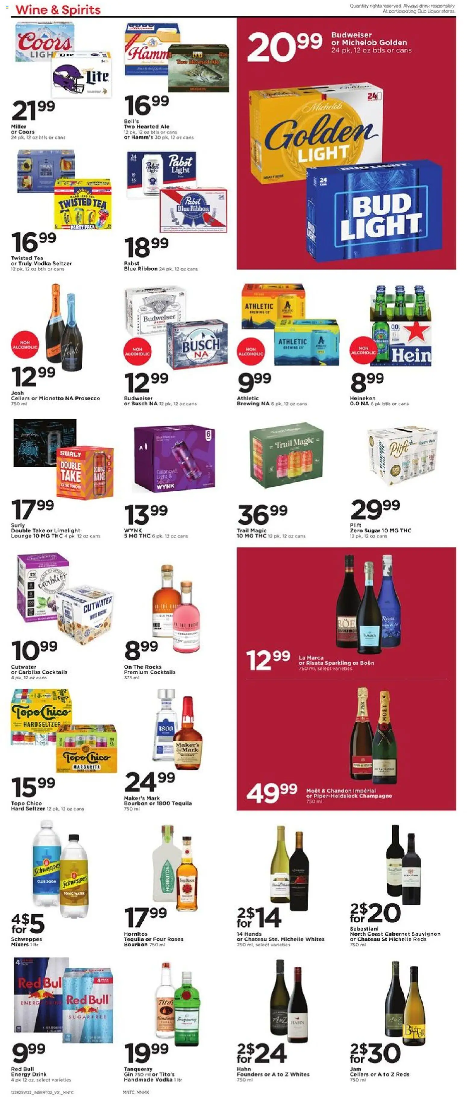 Cub Foods Weekly Ad - valid from 28.12.2025 | Page: 6 | Products: Tea, Gin, Vodka, Sugar