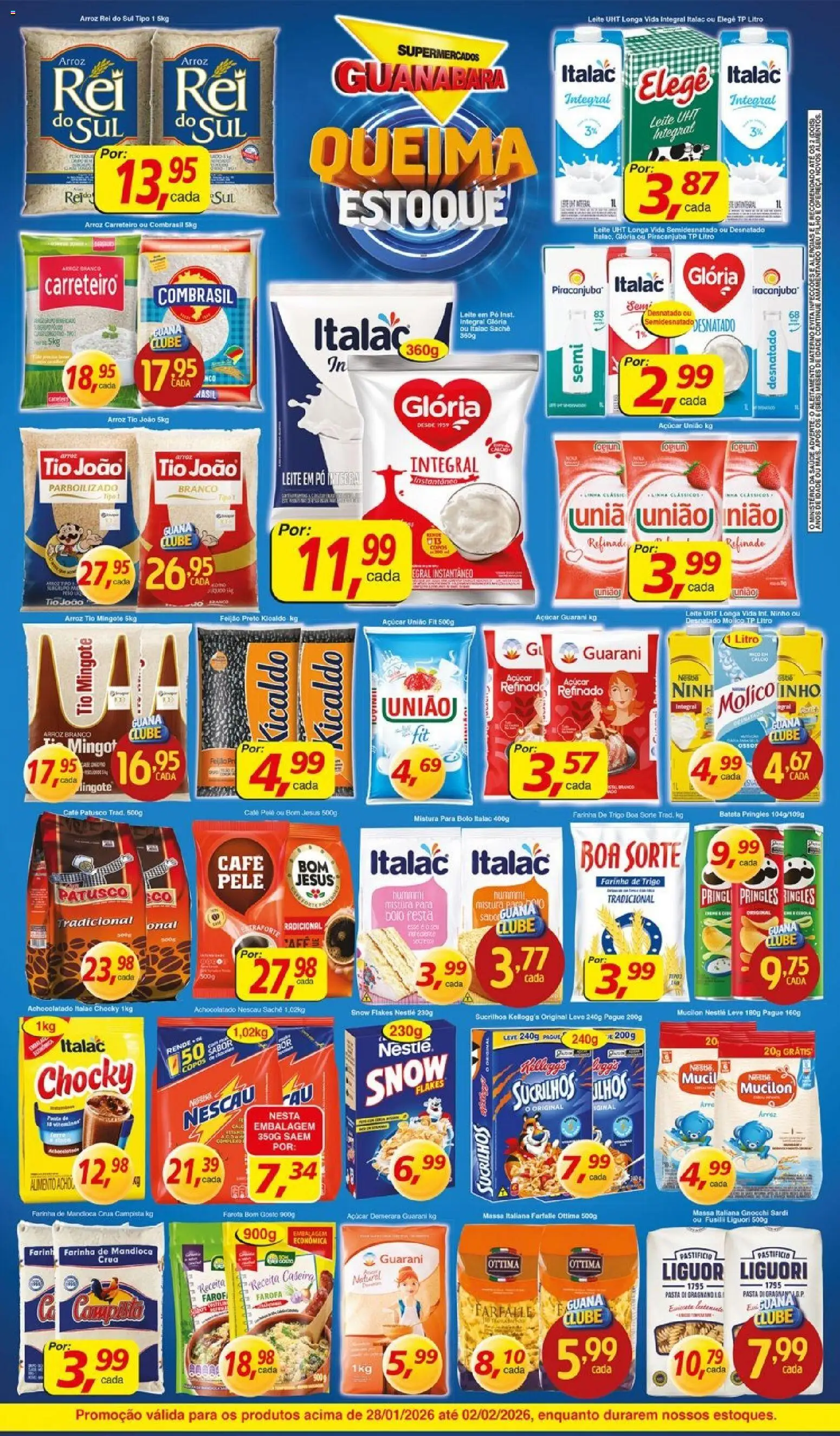 Supermercados Guanabara Folheto - válido de 28.01.2026 | Página: 15 | Produtos: Café, Massa, Copos, Farofa