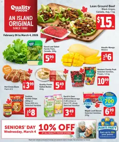 Preview of Quality Foods weekly flyer / circulaire from shop Quality Foods valid from 26.02.2026