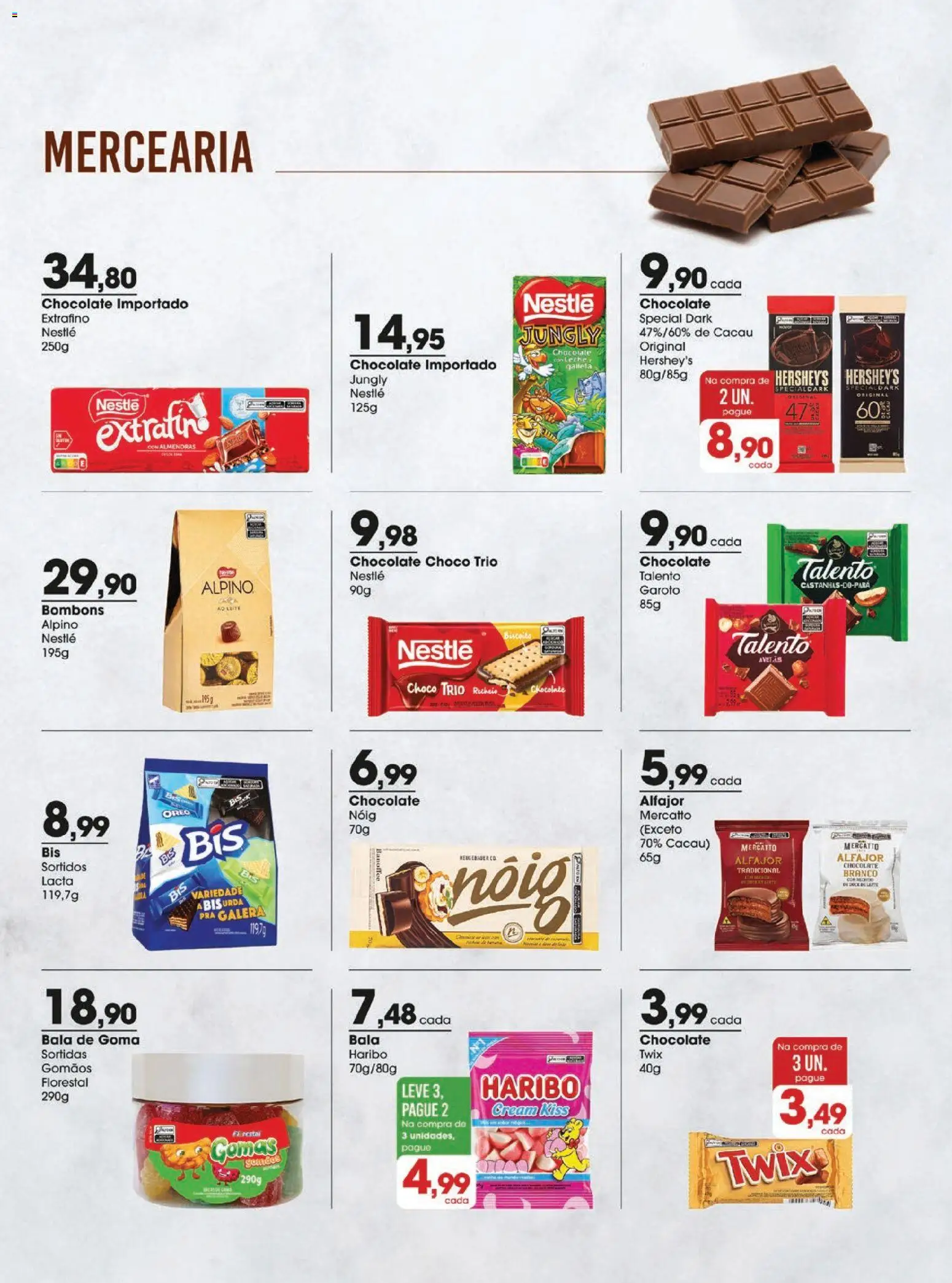 Zaffari Folheto - válido de 04.11.2025 | Página: 8 | Produtos: Biscoito, Twix, Leite, Bala