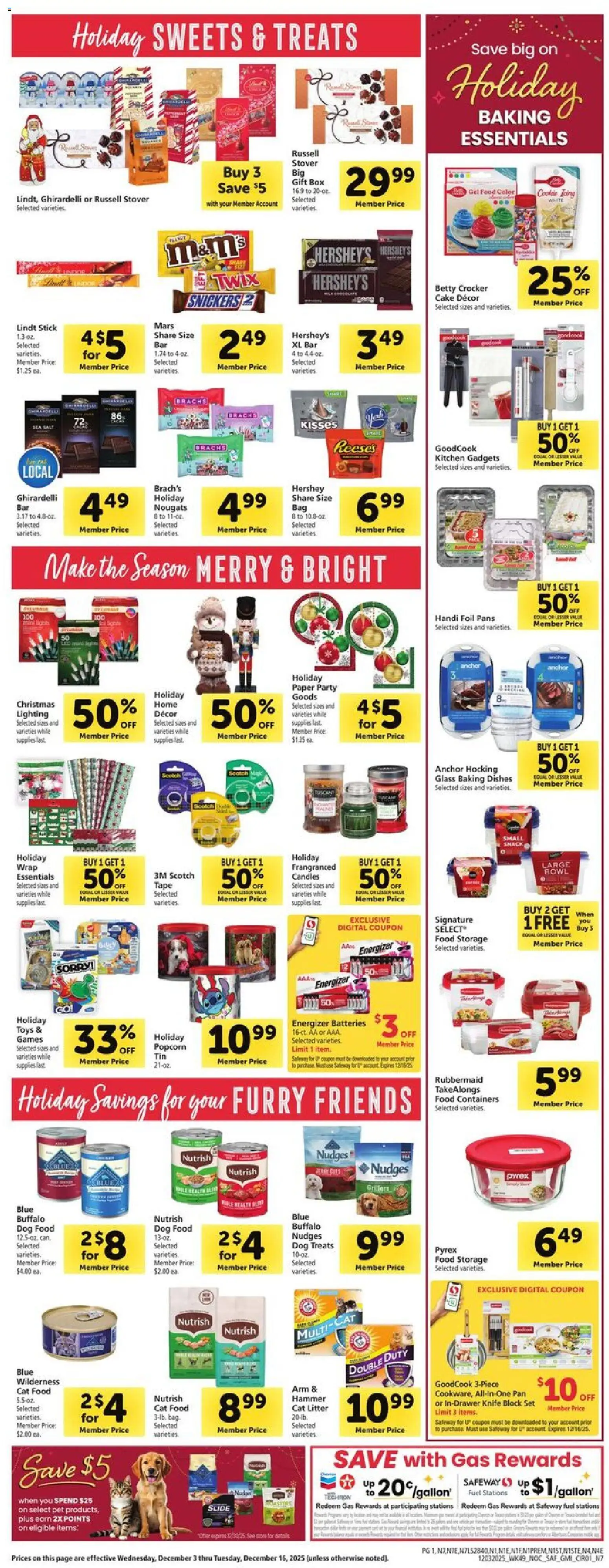Safeway Weekly Ad - valid from 03.12.2025 | Page: 9 | Products: Pan, Anchor, Cat Food, Cat Litter