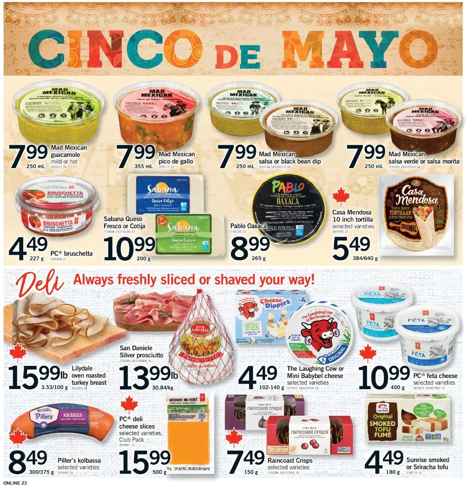 Fortinos flyer valid from 30.04.2026 | Page: 22 | Products: Turkey, Oven, Cheese