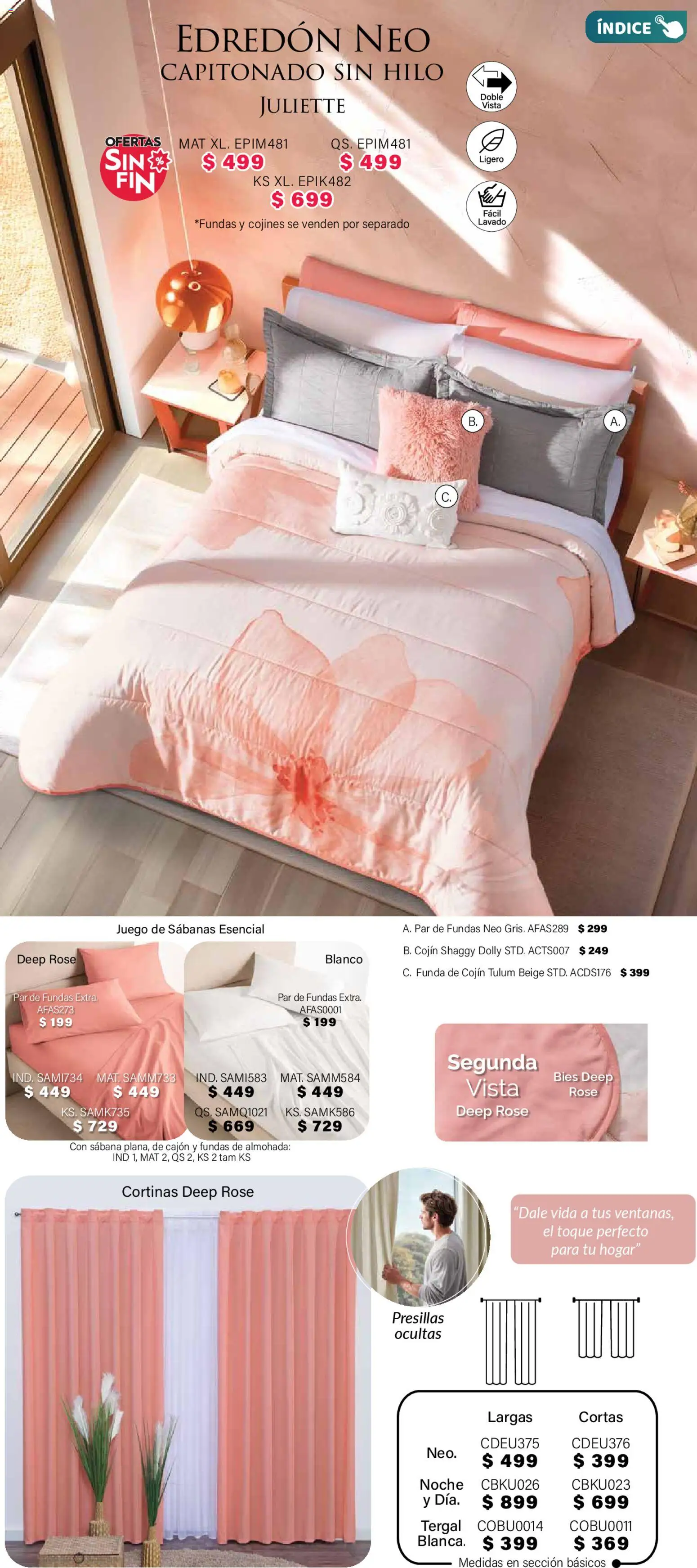 Nuevas ofertas de Colchas Concord válidas en toda la República Mexicana desde el 01.11.2025. ¡Encuentra las mejores ofertas en Colchas Concord Buen Fin! | Página: 31 | Productos: Juego, Funda, Sabanas, Cortinas