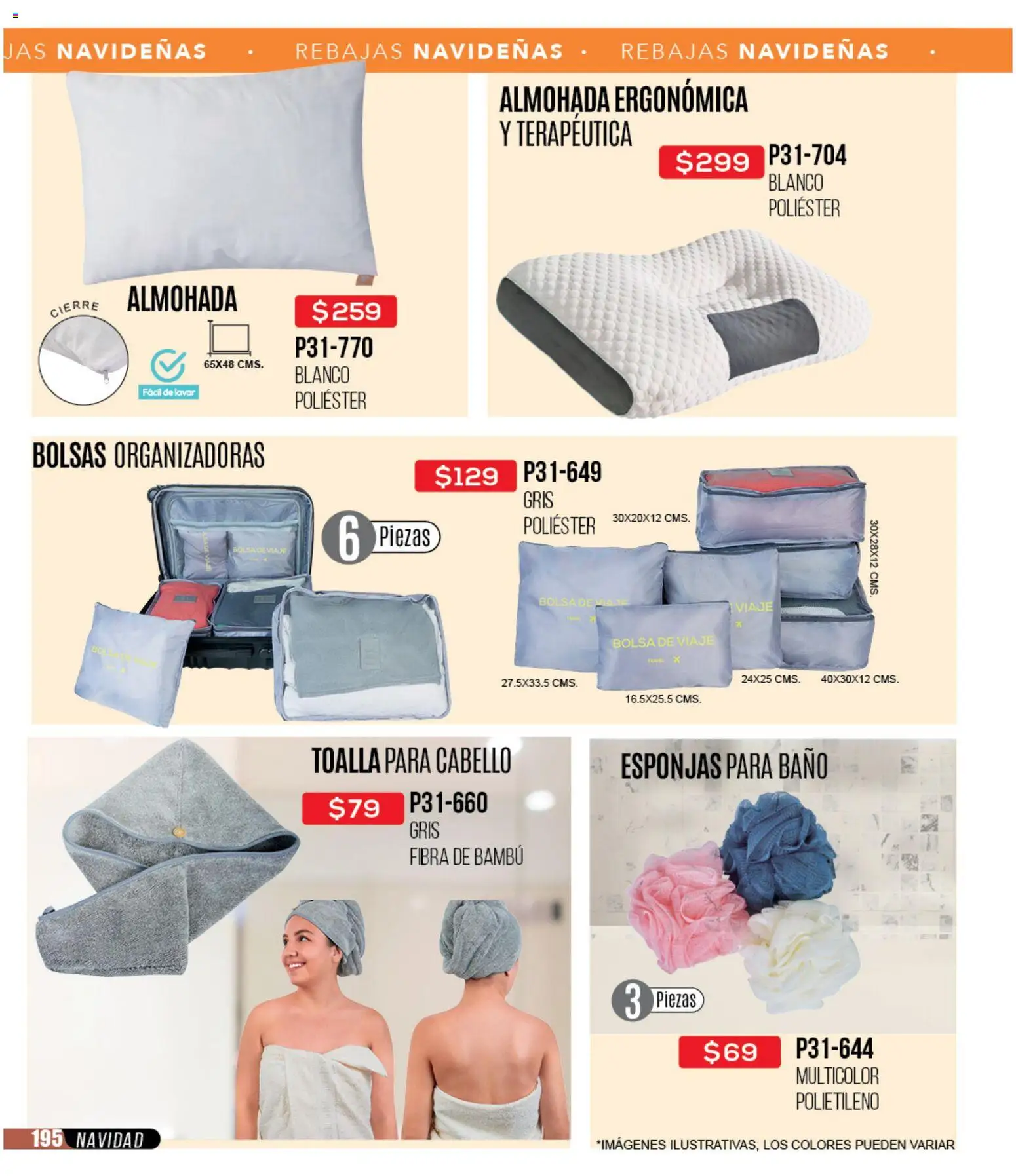 Nuevas ofertas de Cklass válidas en toda la República Mexicana desde el 30.11.2025. ¡Encuentra las mejores ofertas en Cklass catálogo Rebajas Navideñas Calzado! | Página: 627 | Productos: Bolsa de viaje, Bolsa, Almohada, Baño