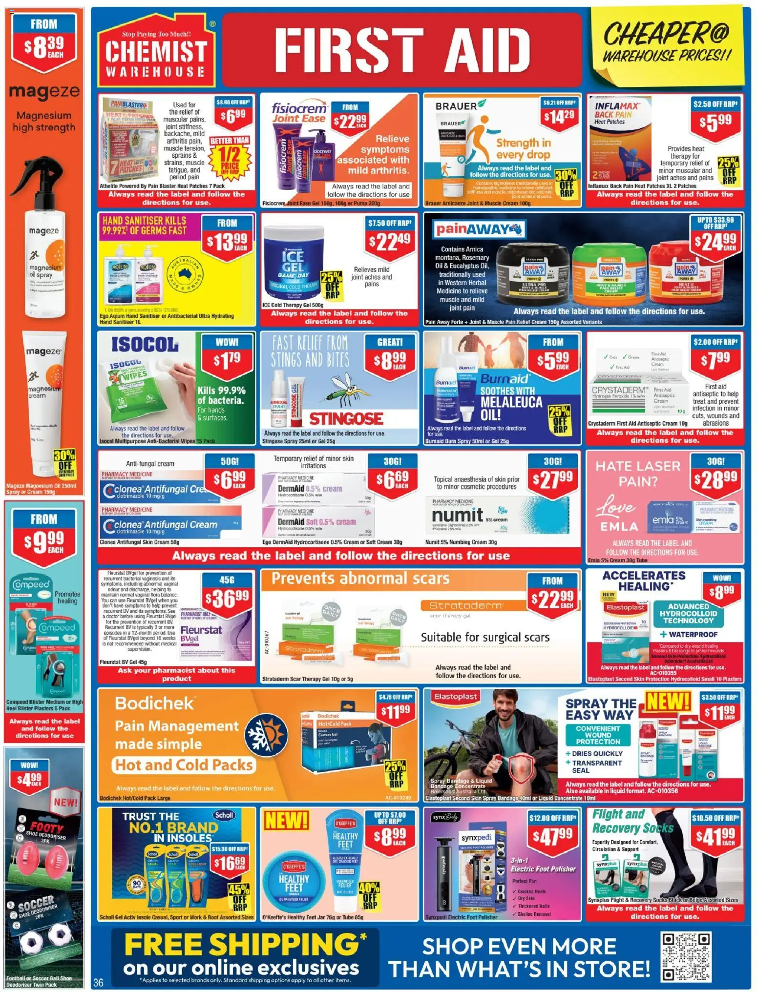 Chemist Warehouse catalogue - valid from 26.03.2026 | Page: 36 | Products: Oil, Hand sanitiser, Game, Pain relief