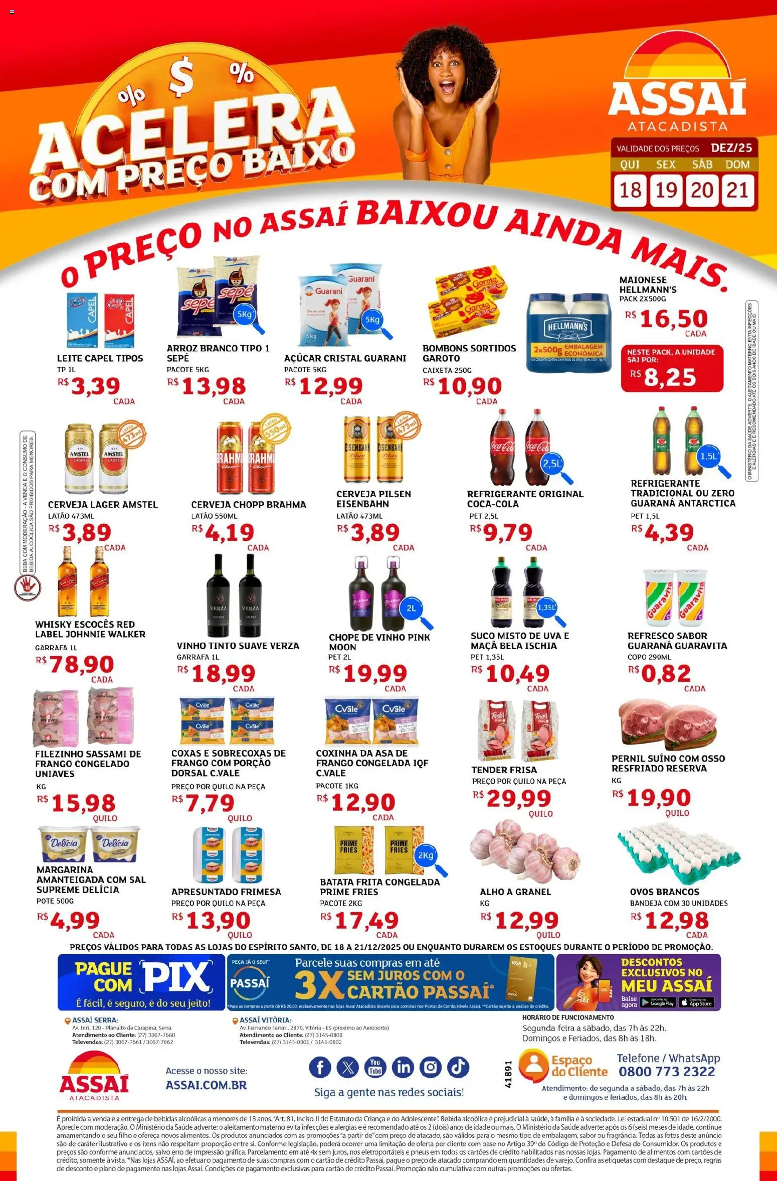 Assaí Atacadista Folheto - válido de 18.12.2025 | Página: 1 | Produtos: Refresco, Eisenbahn, Leite, Cerveja