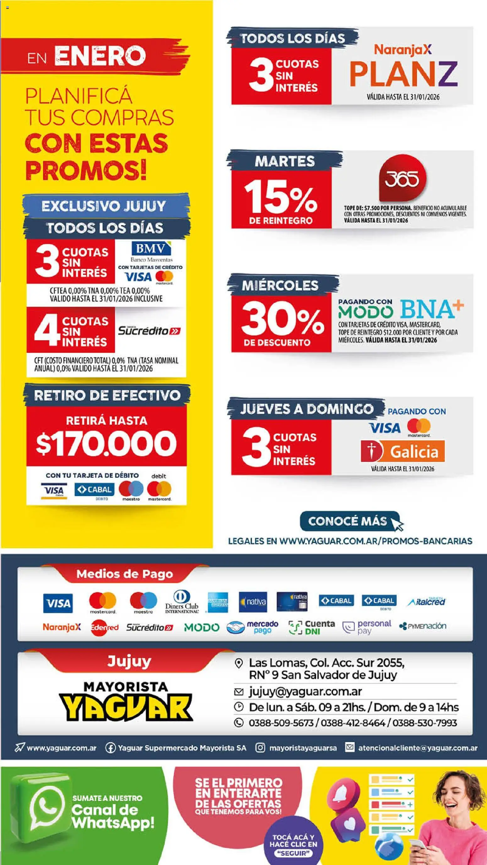Yaguar - Oferta Semanal Jujuy │ válido desde el 19.01.2026 | Página: 16 | Productos: Banco