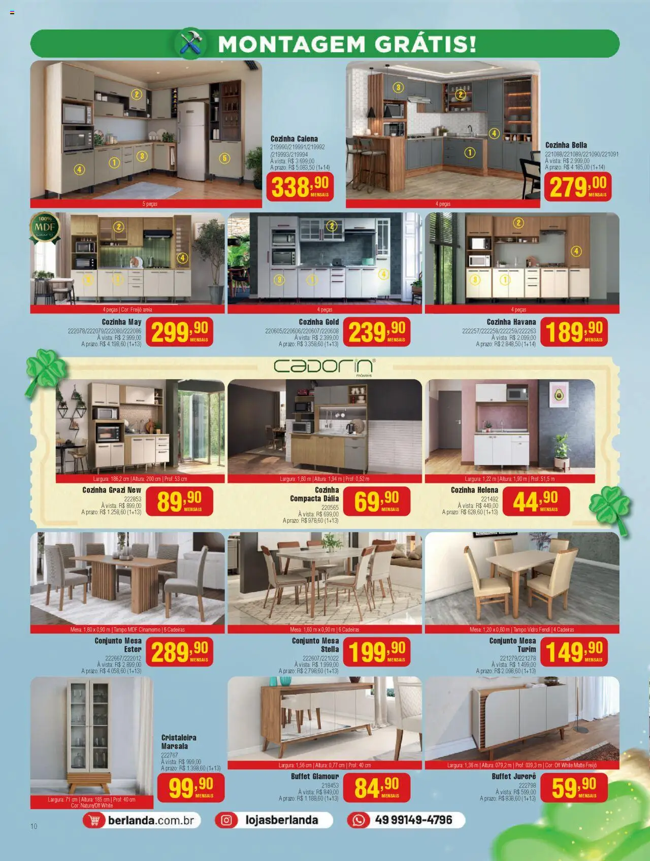 Berlanda Folheto - válido de 01.09.2025 | Página: 10 | Produtos: Areia, Cristaleira, Mesa